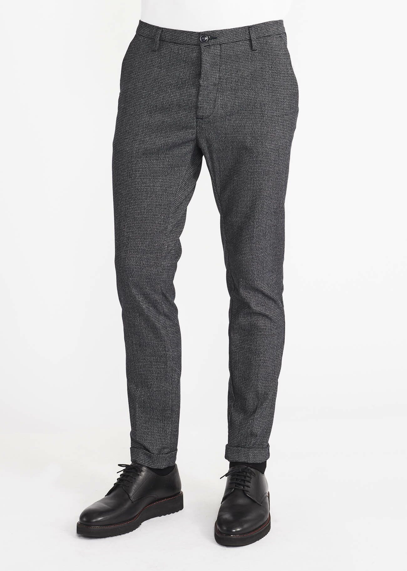 Pantaloni chino in viscosa stretch