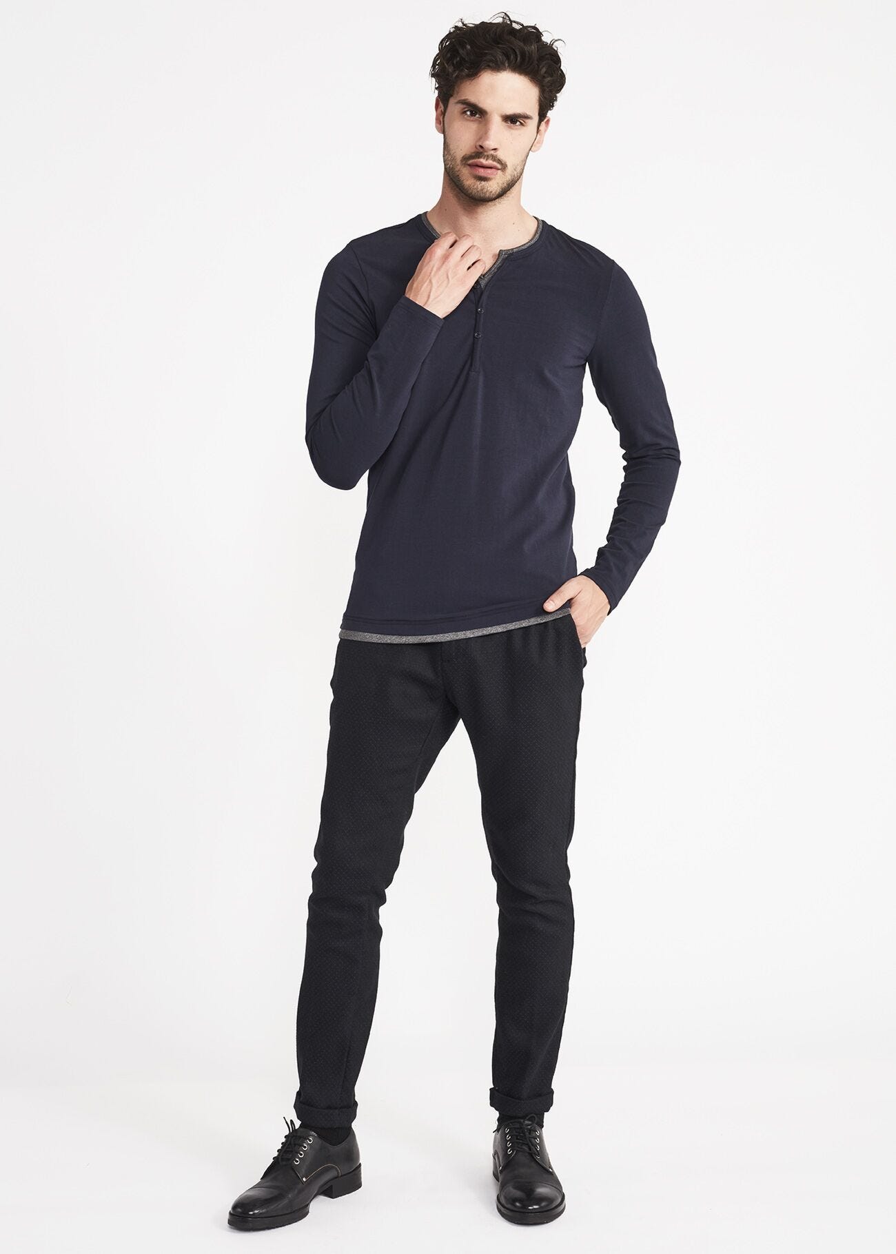 Jacquard chinos