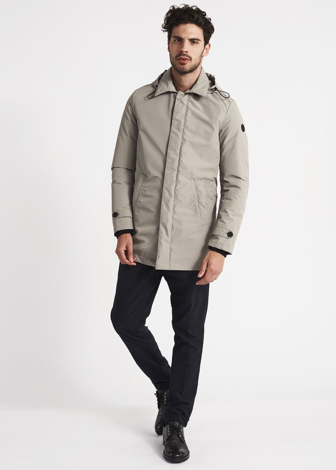 Parka with removable hood