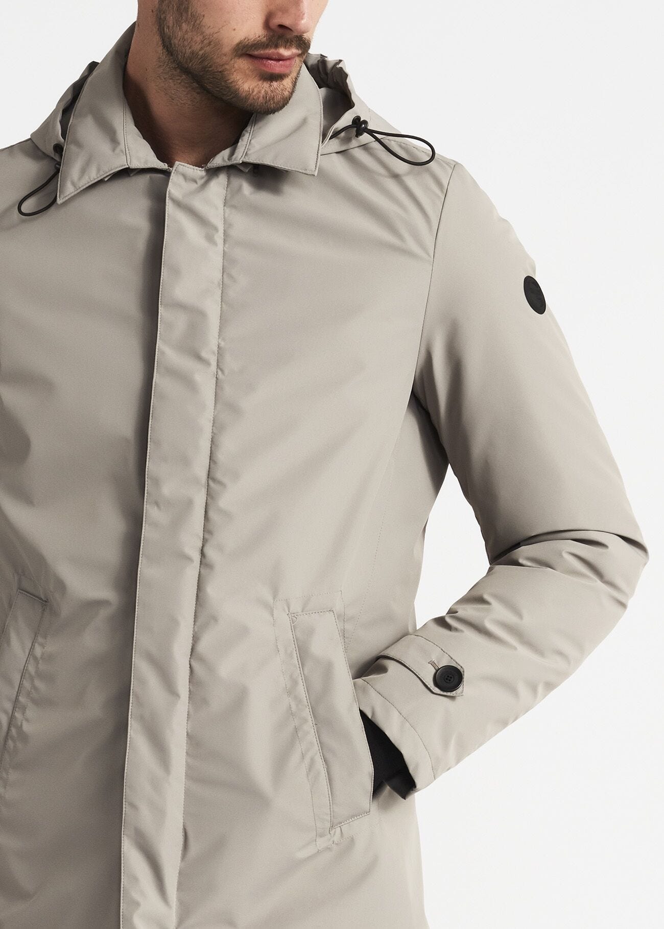 Parka with removable hood