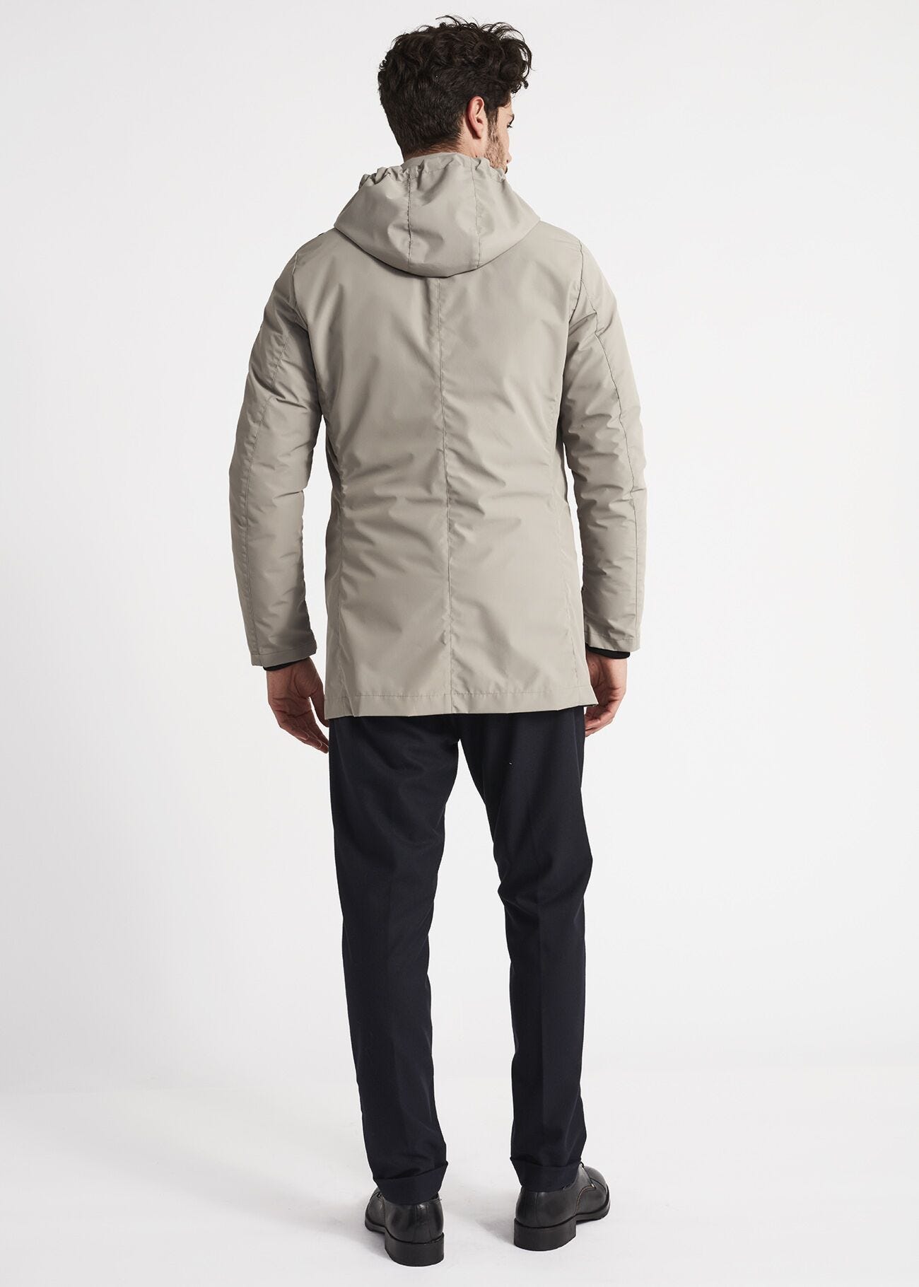 Parka with removable hood