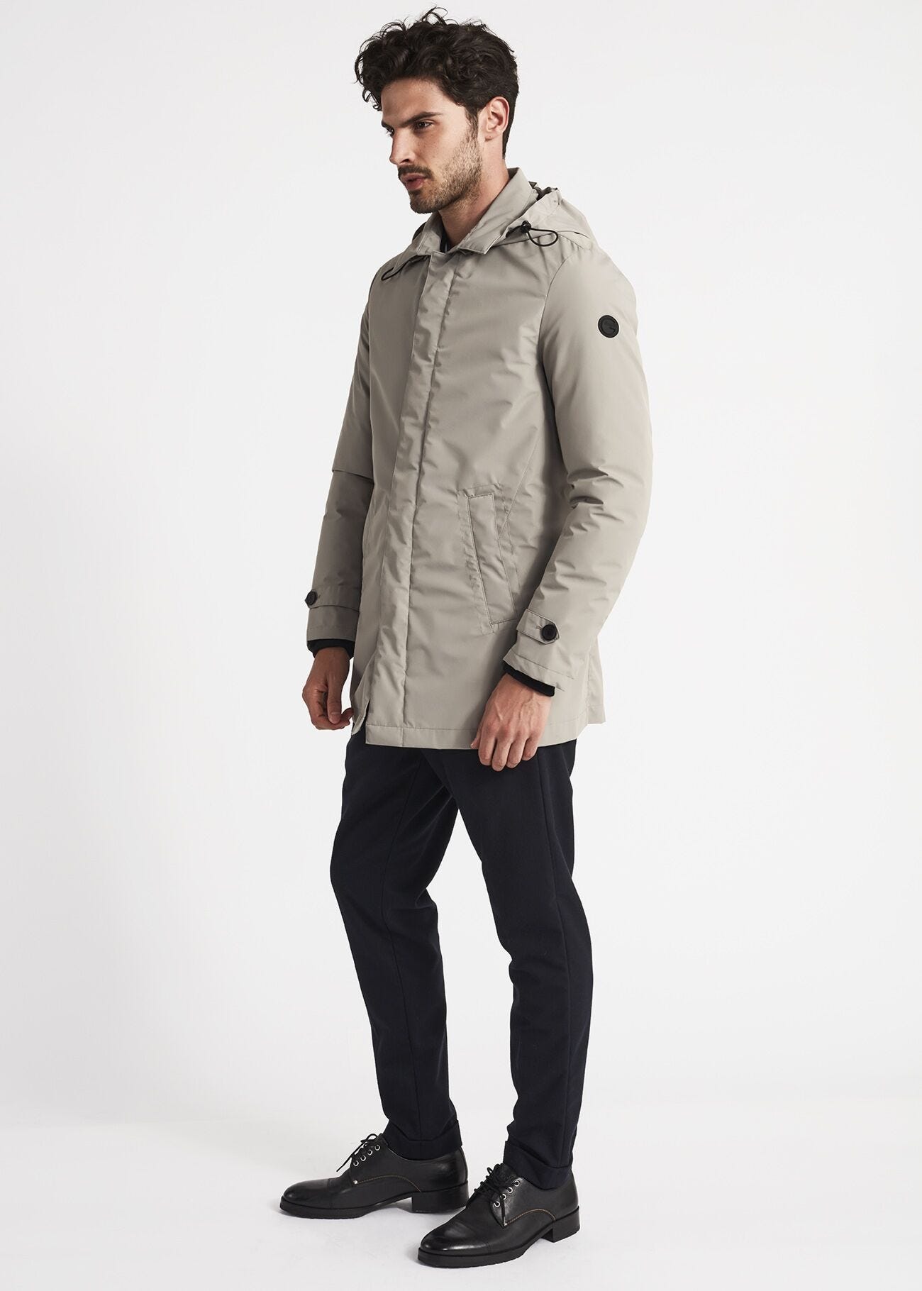 Parka with removable hood