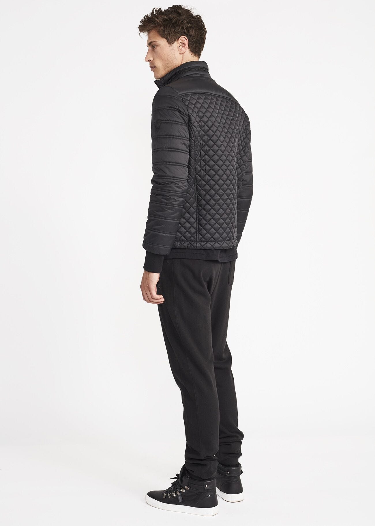 Padded biker jacket