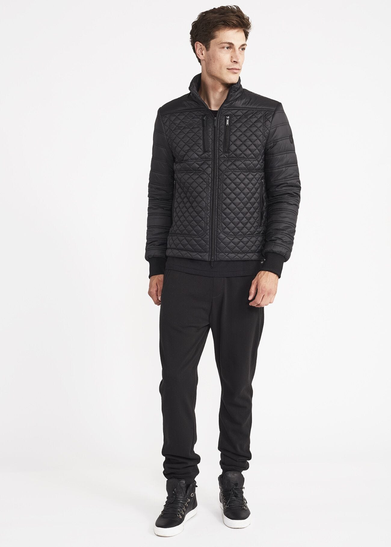 Padded biker jacket