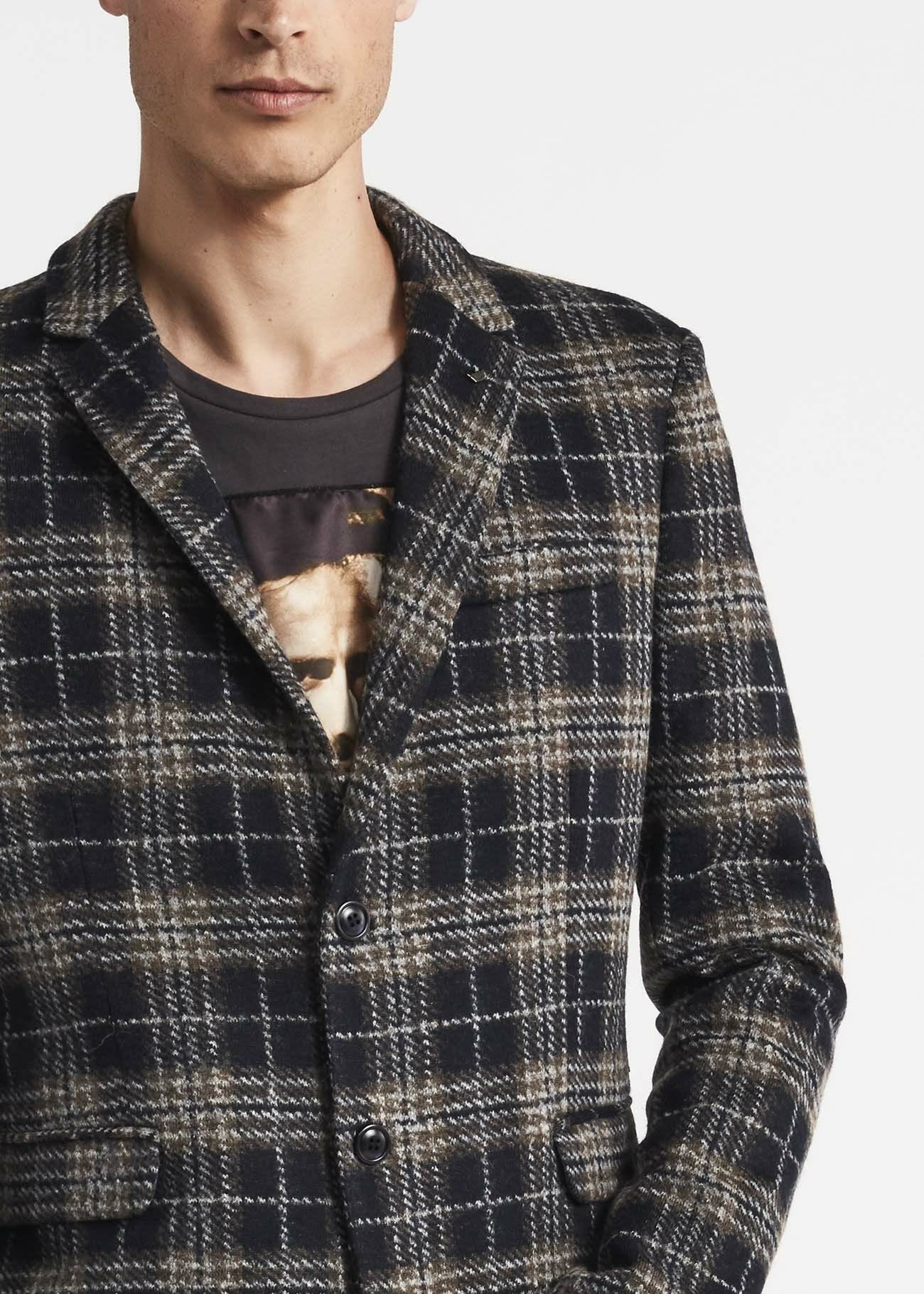 Single-breasted jacket in wool blend