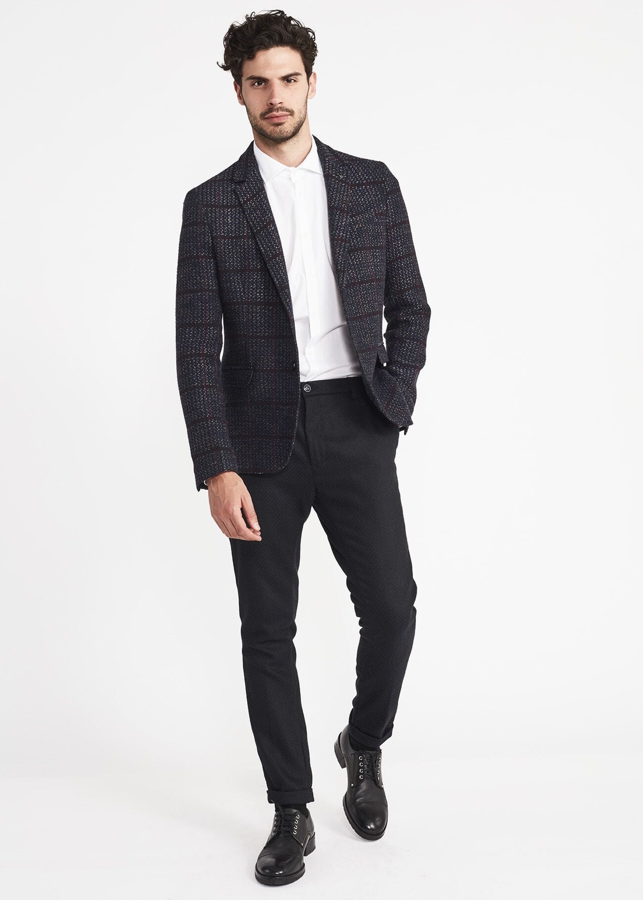 Shirt in solid colour cotton