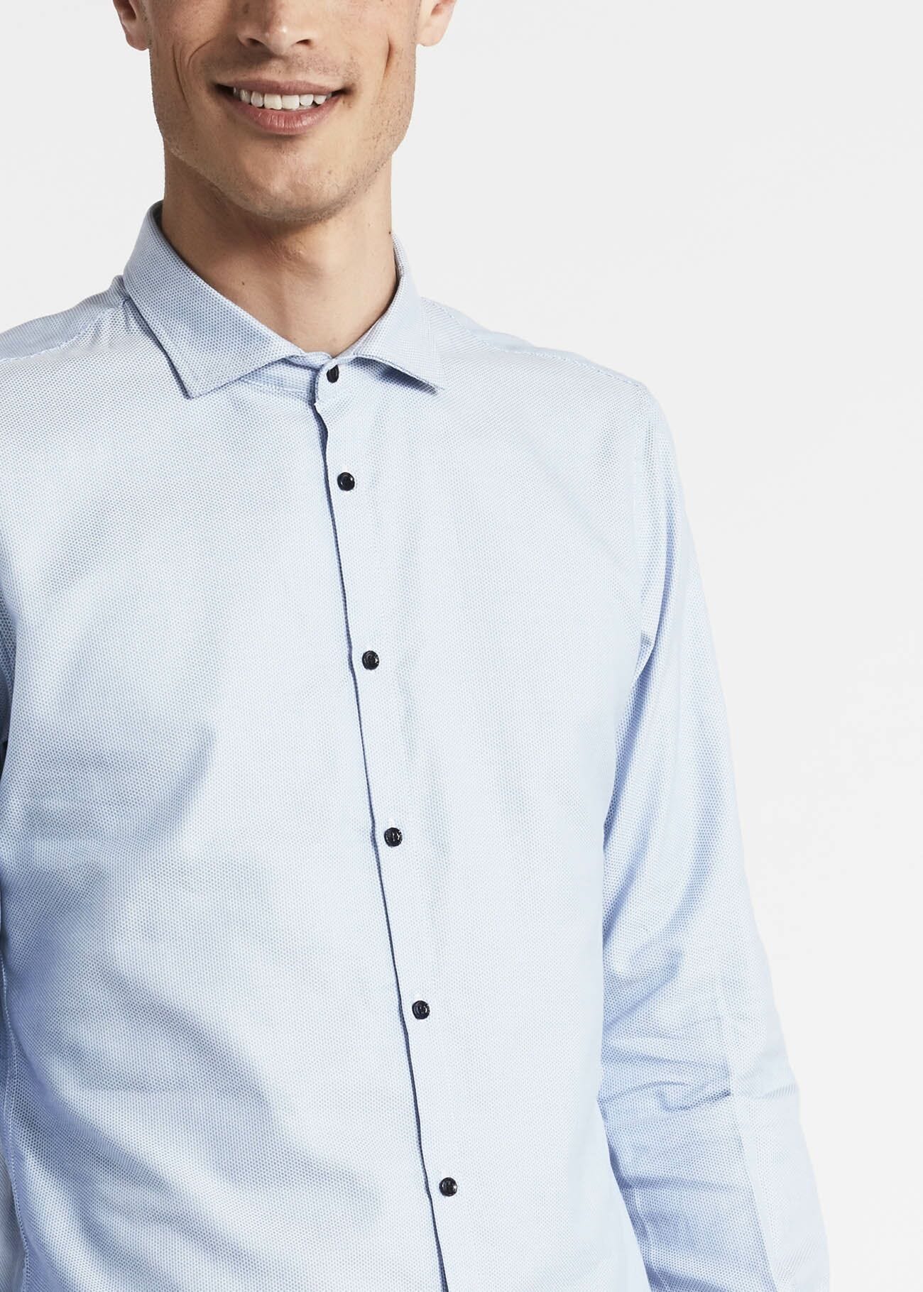 Camicia in cotone tinto in filo