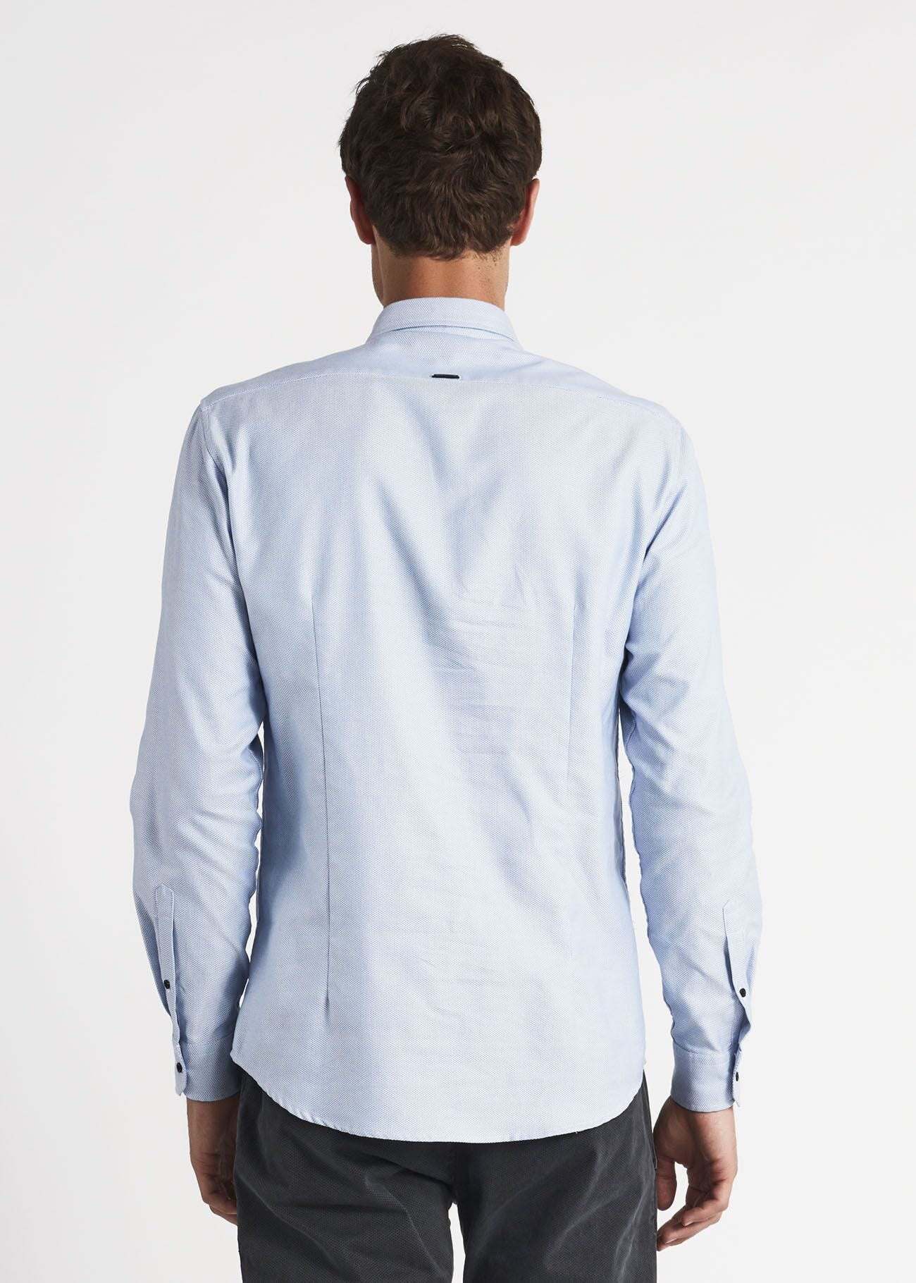 Camicia in cotone tinto in filo
