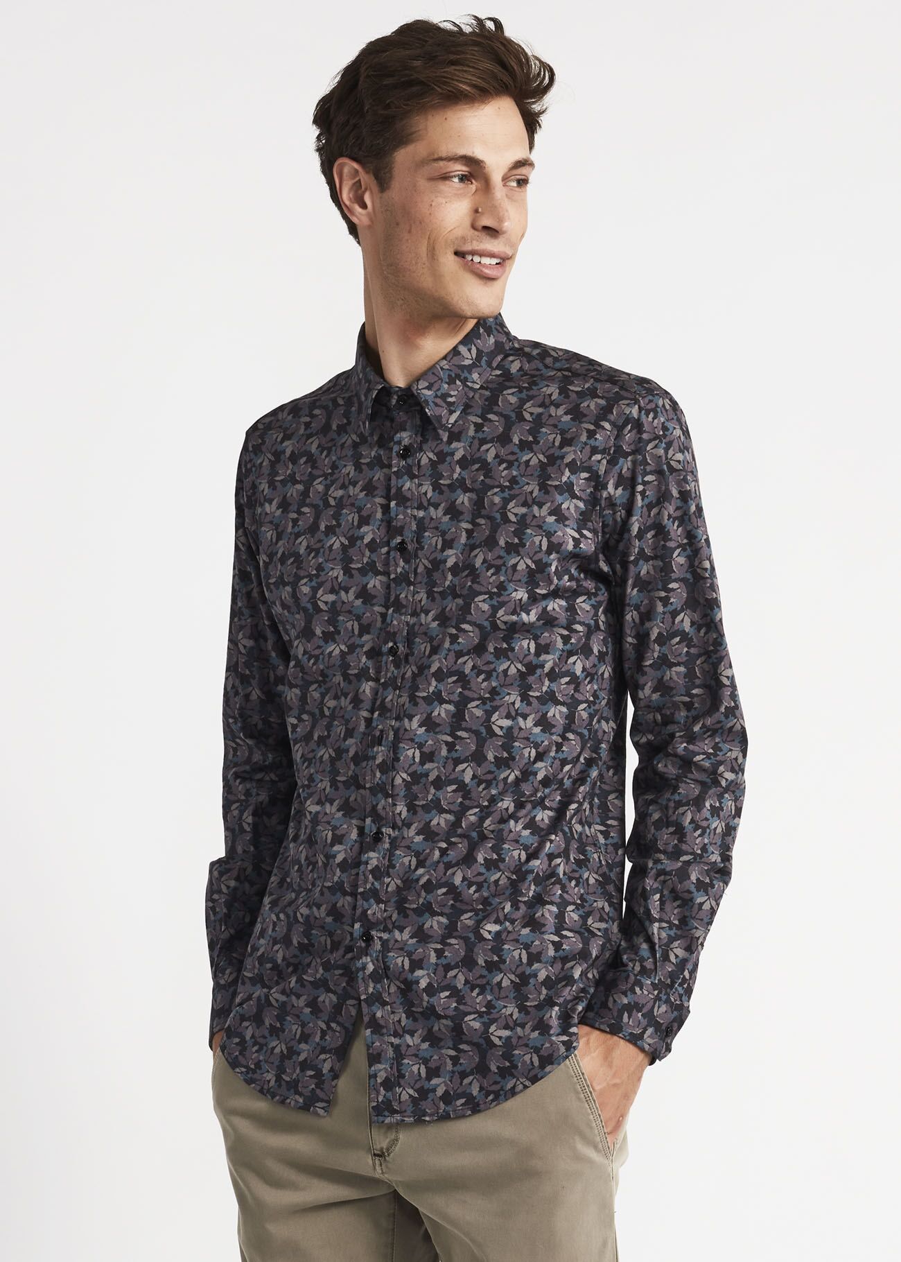 Camicia con stampa floreale