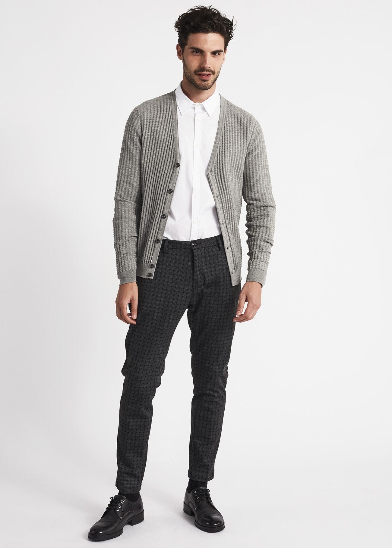 White cotton blend shirt