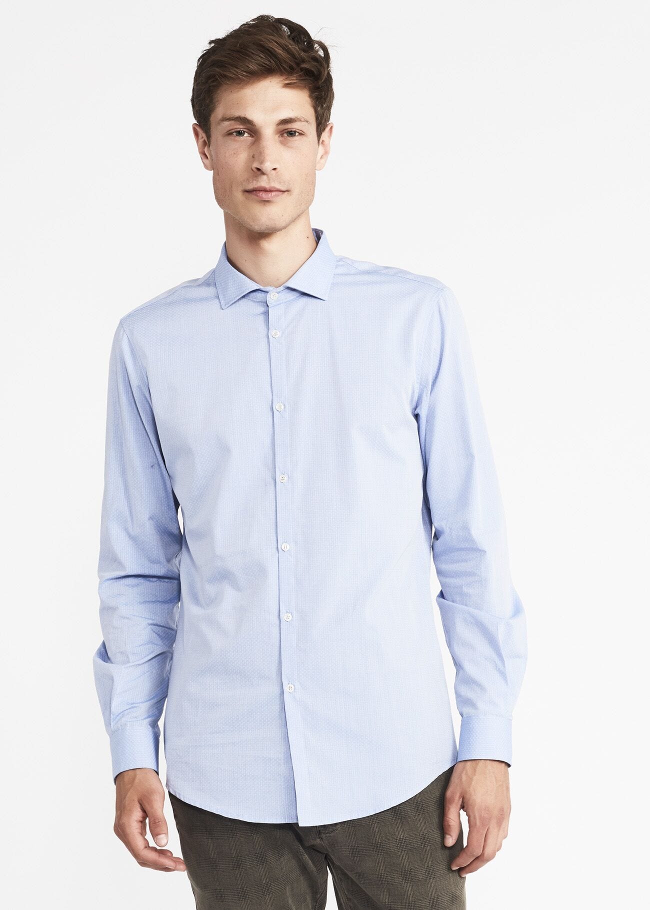 Shirt in woven cotton