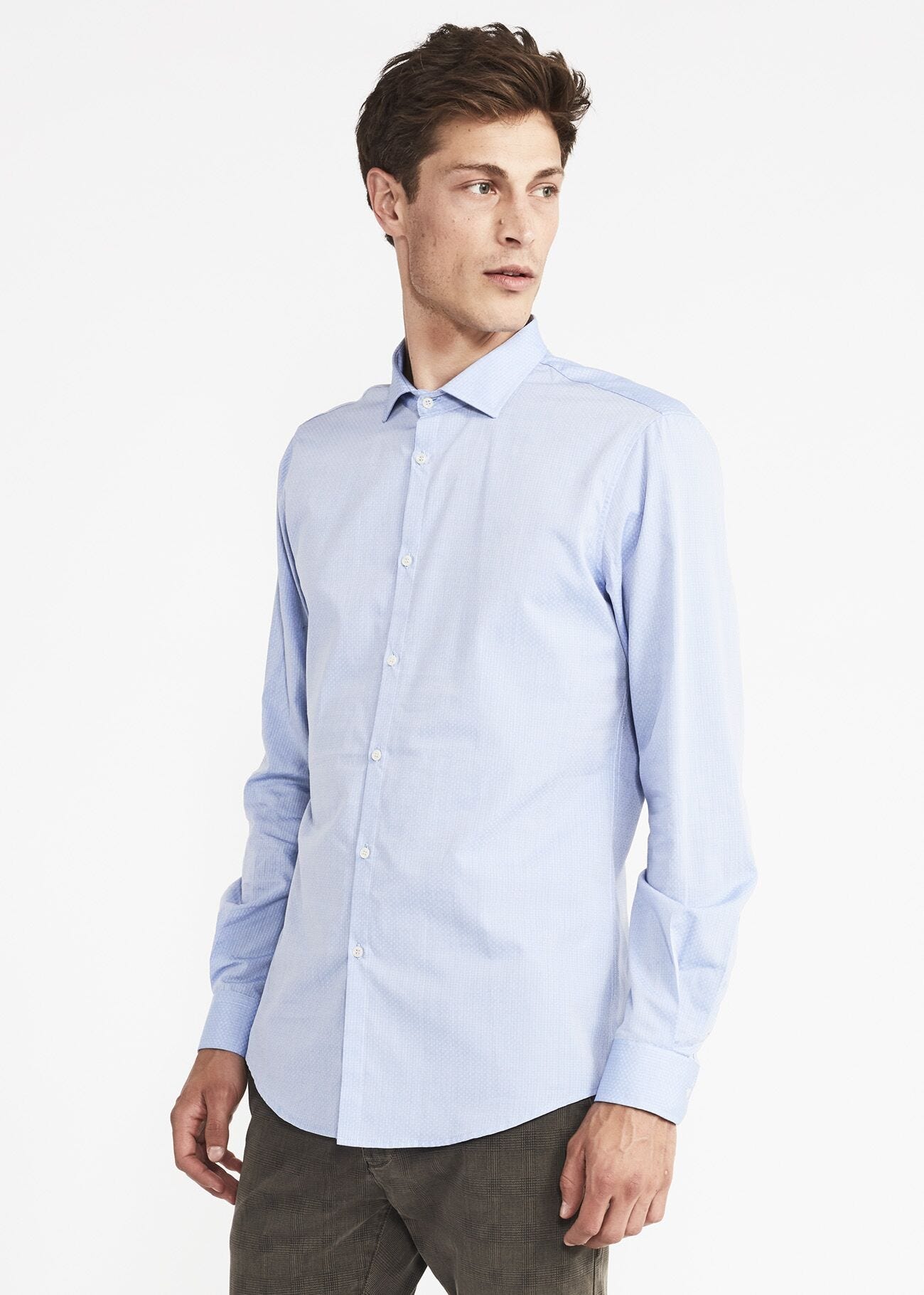 Shirt in woven cotton
