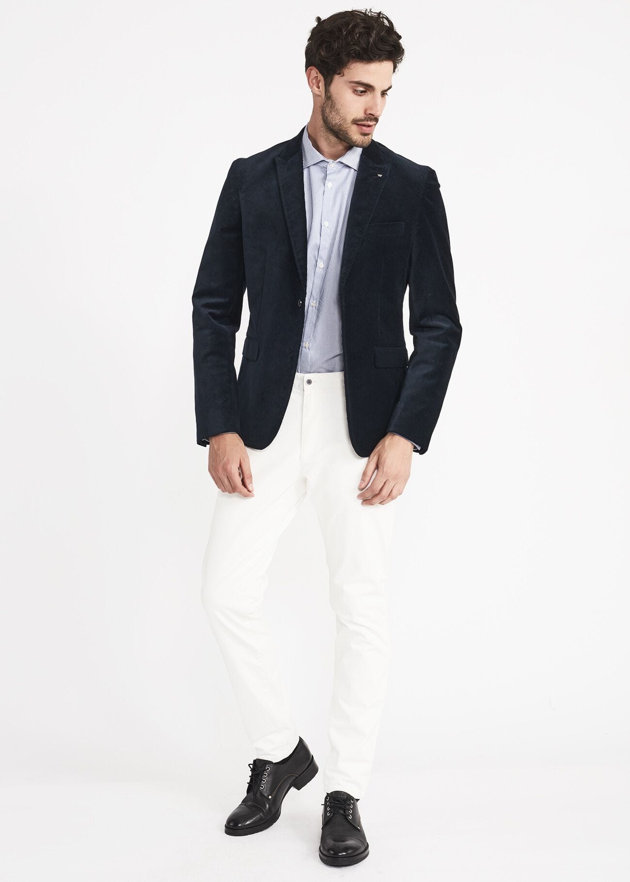 Pinstripe cotton shirt