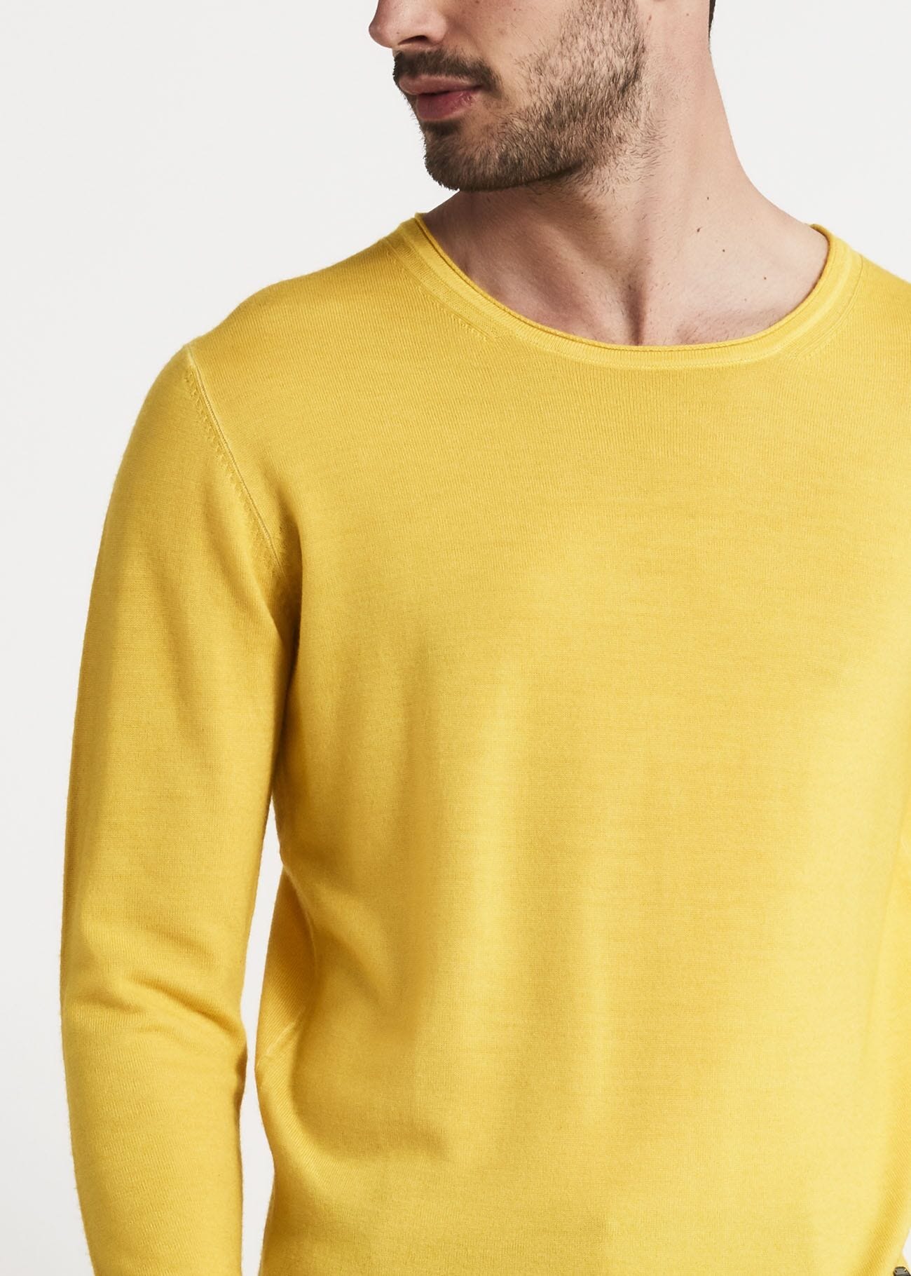 Long sleeved crew neck jumper