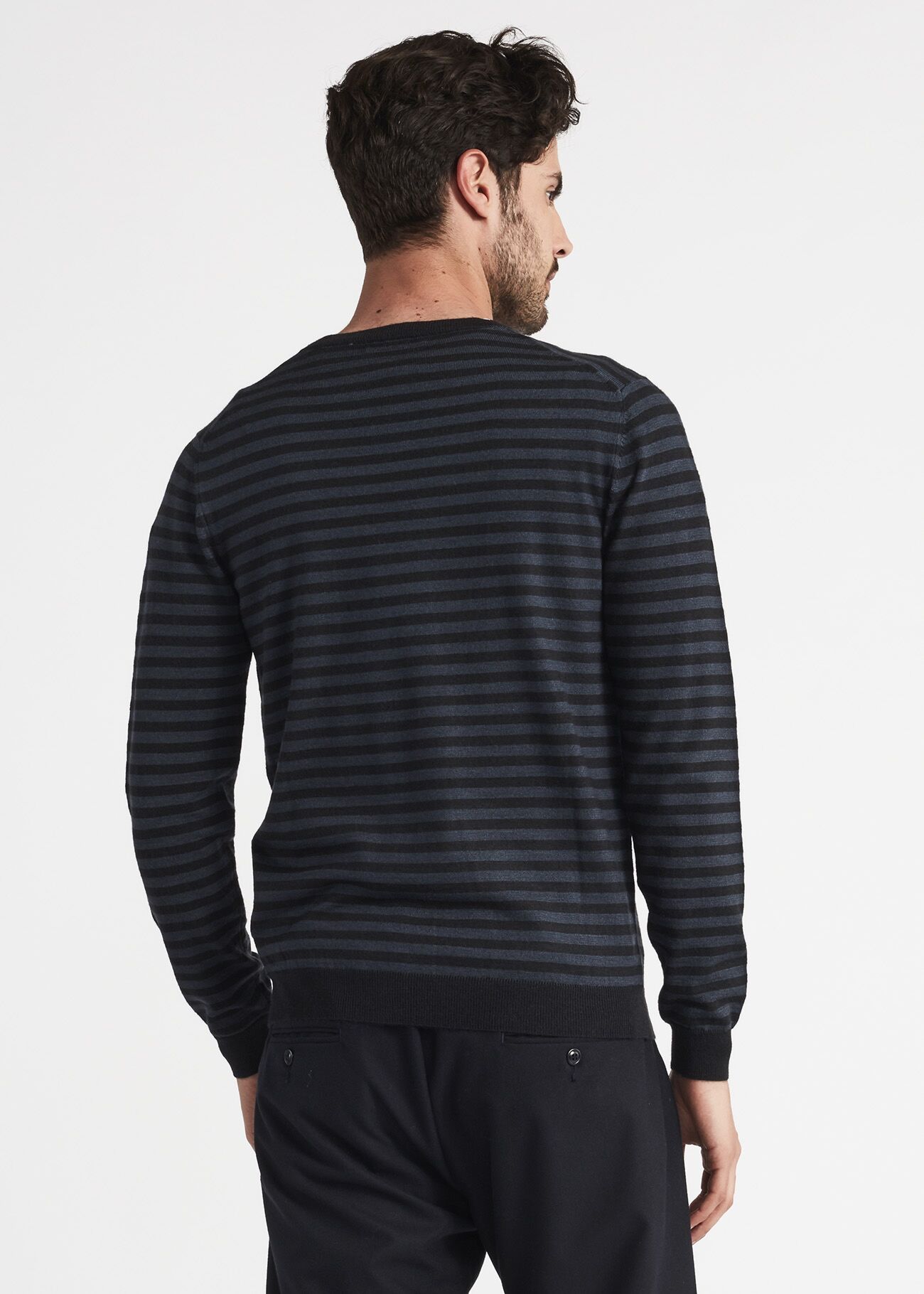 Maglia girocollo a righe