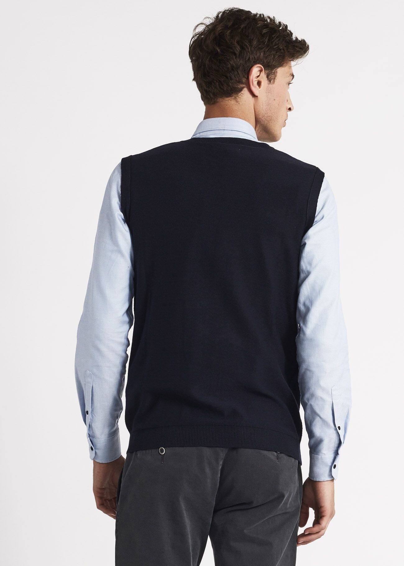 Wool blend gilet