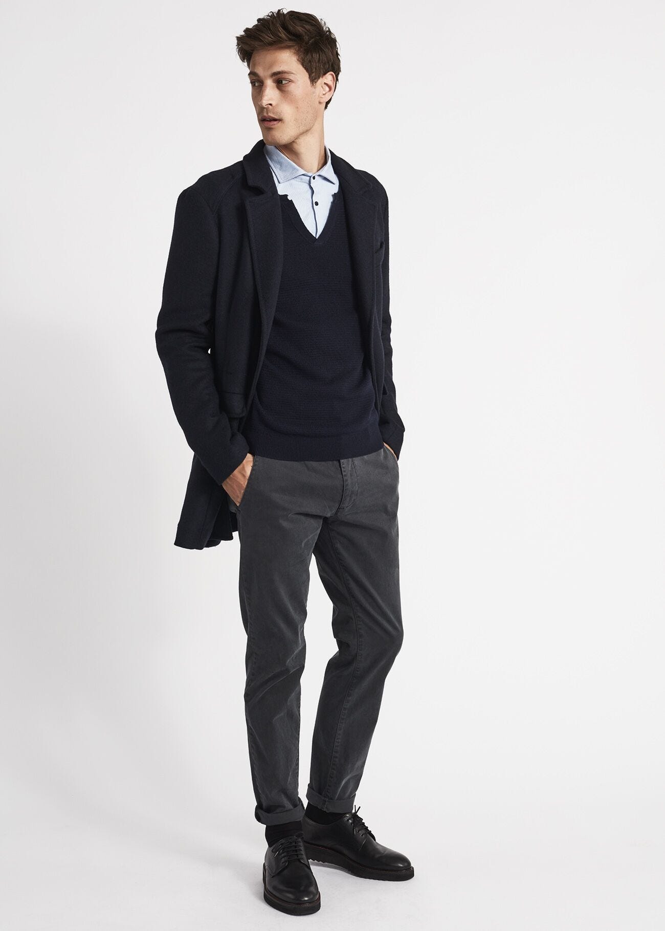 Wool blend gilet