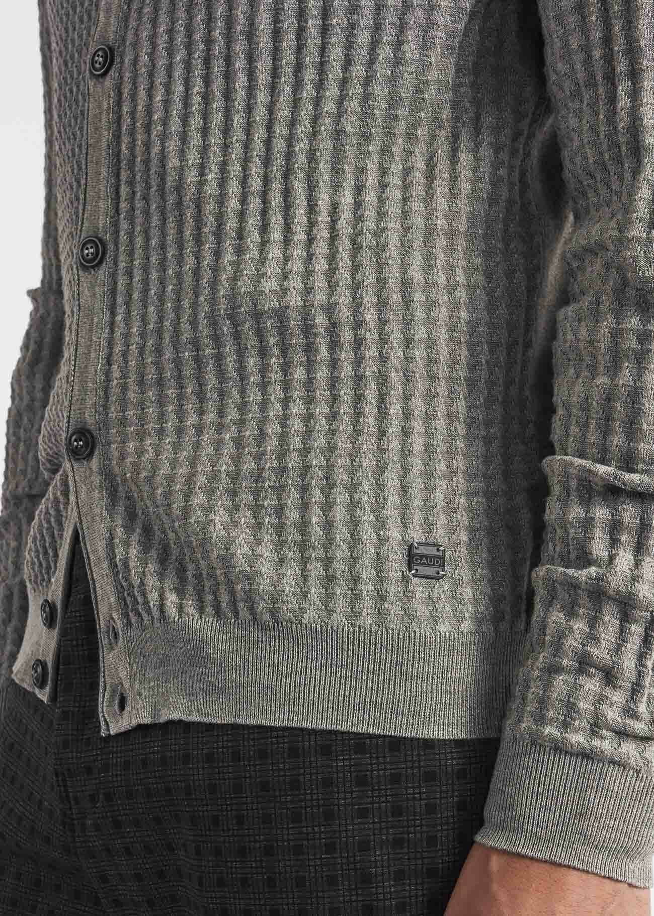 Viscose and cotton blend cardigan