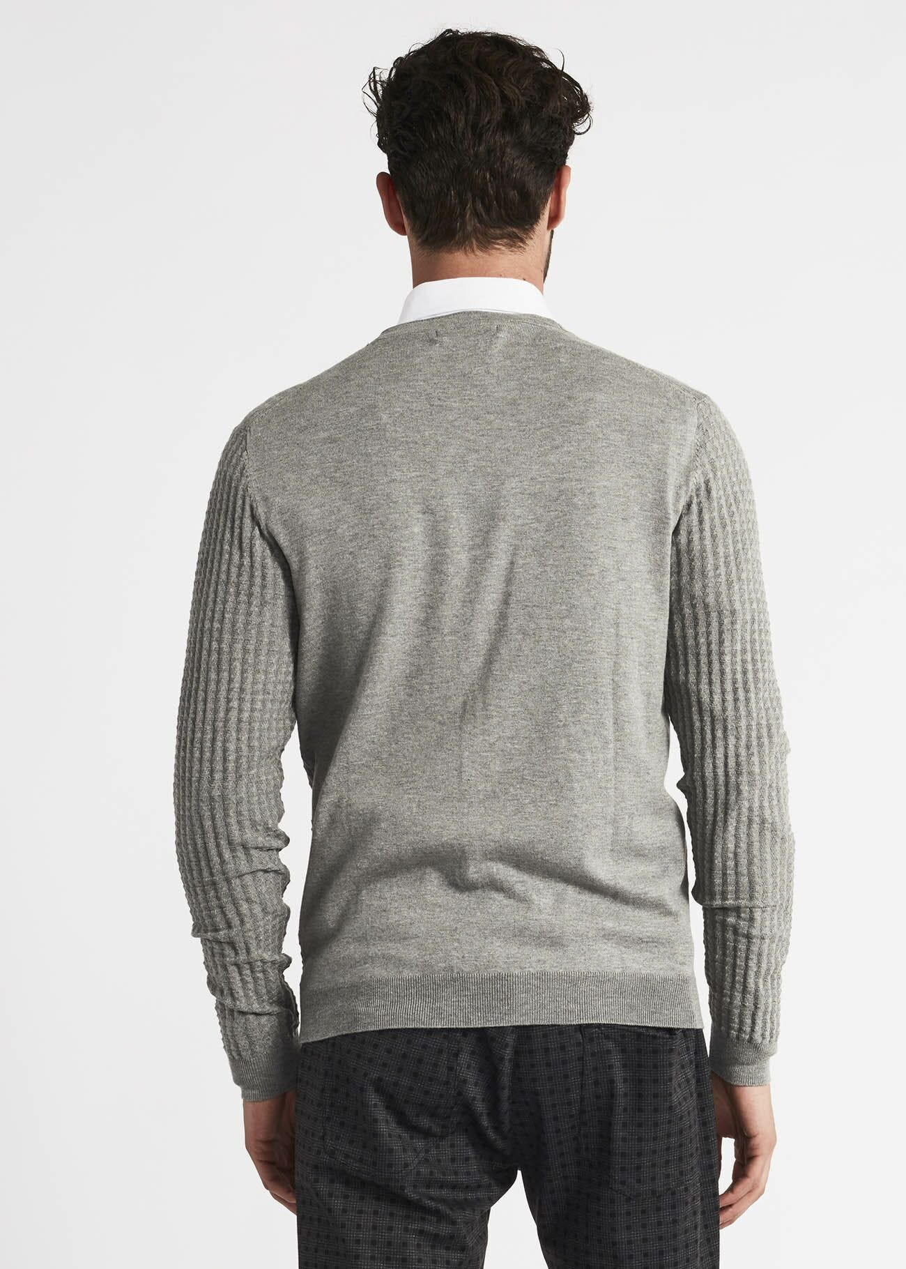 Viscose and cotton blend cardigan