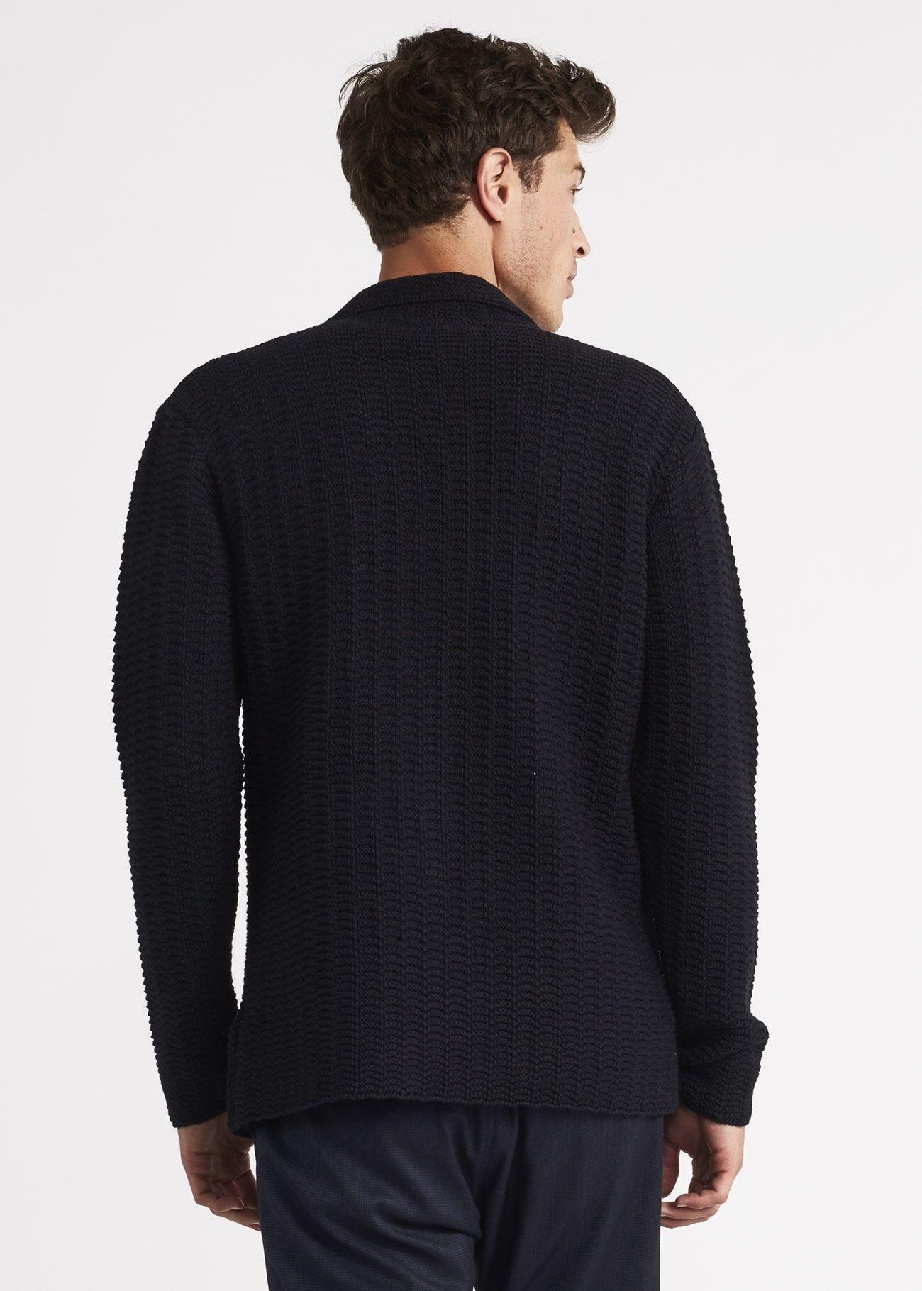 Cardigan with patch pockets