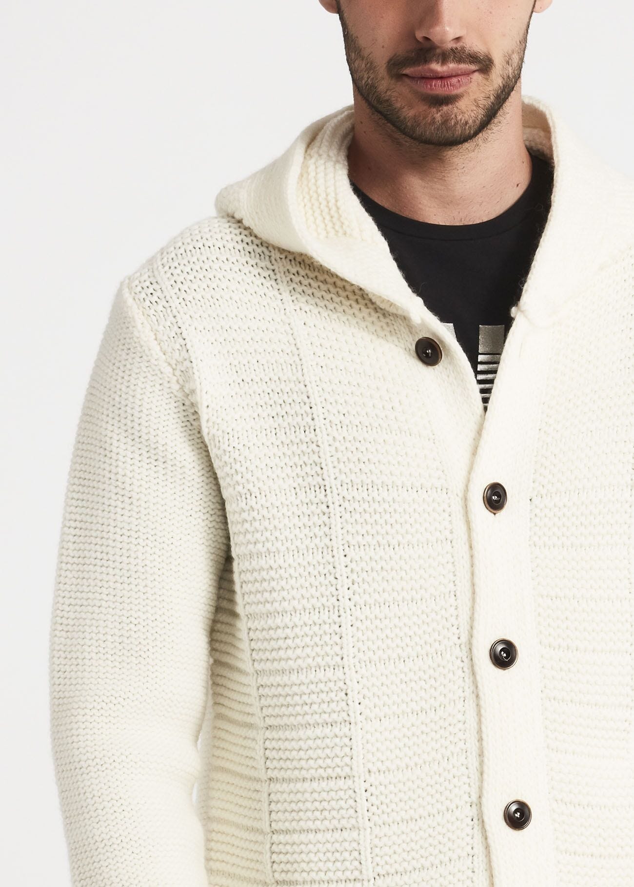 Hooded cardigan