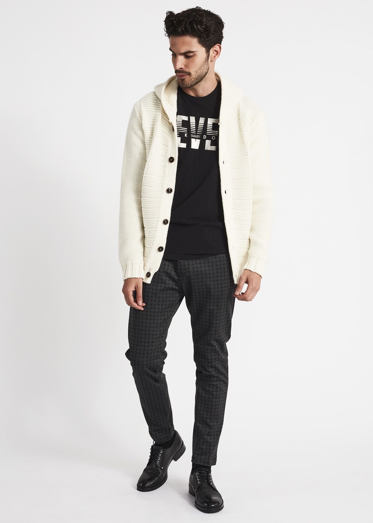 Hooded cardigan