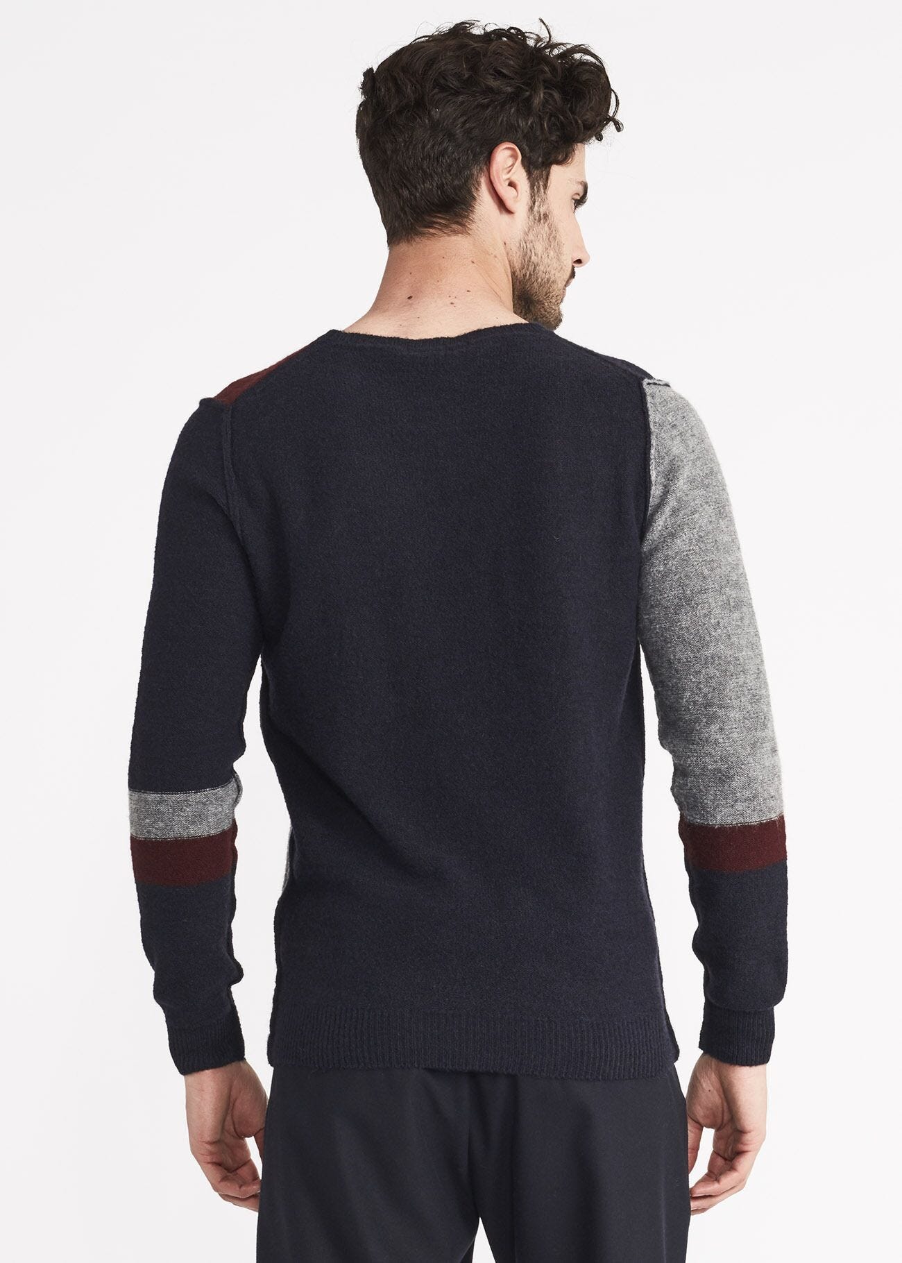 Maglia con intarsio color block