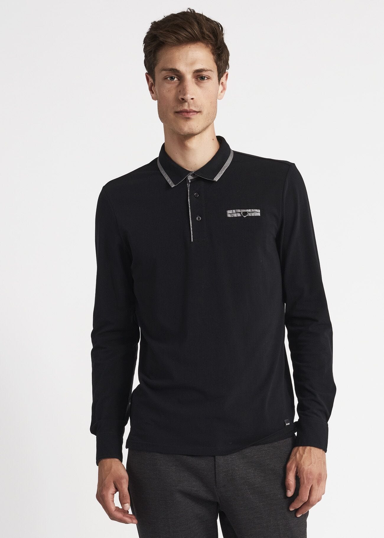Polo T-shirt with contrasting trim