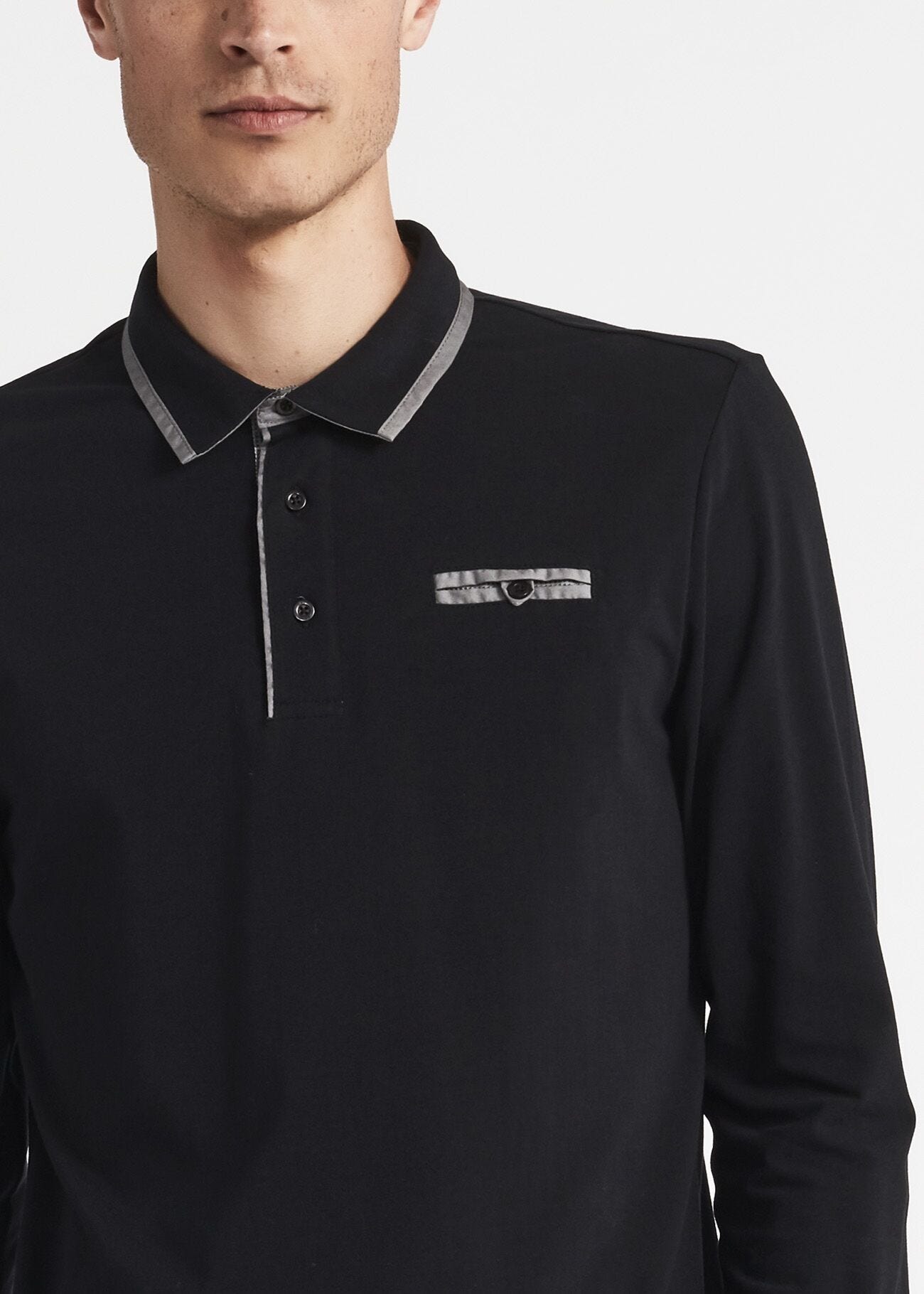 Polo T-shirt with contrasting trim