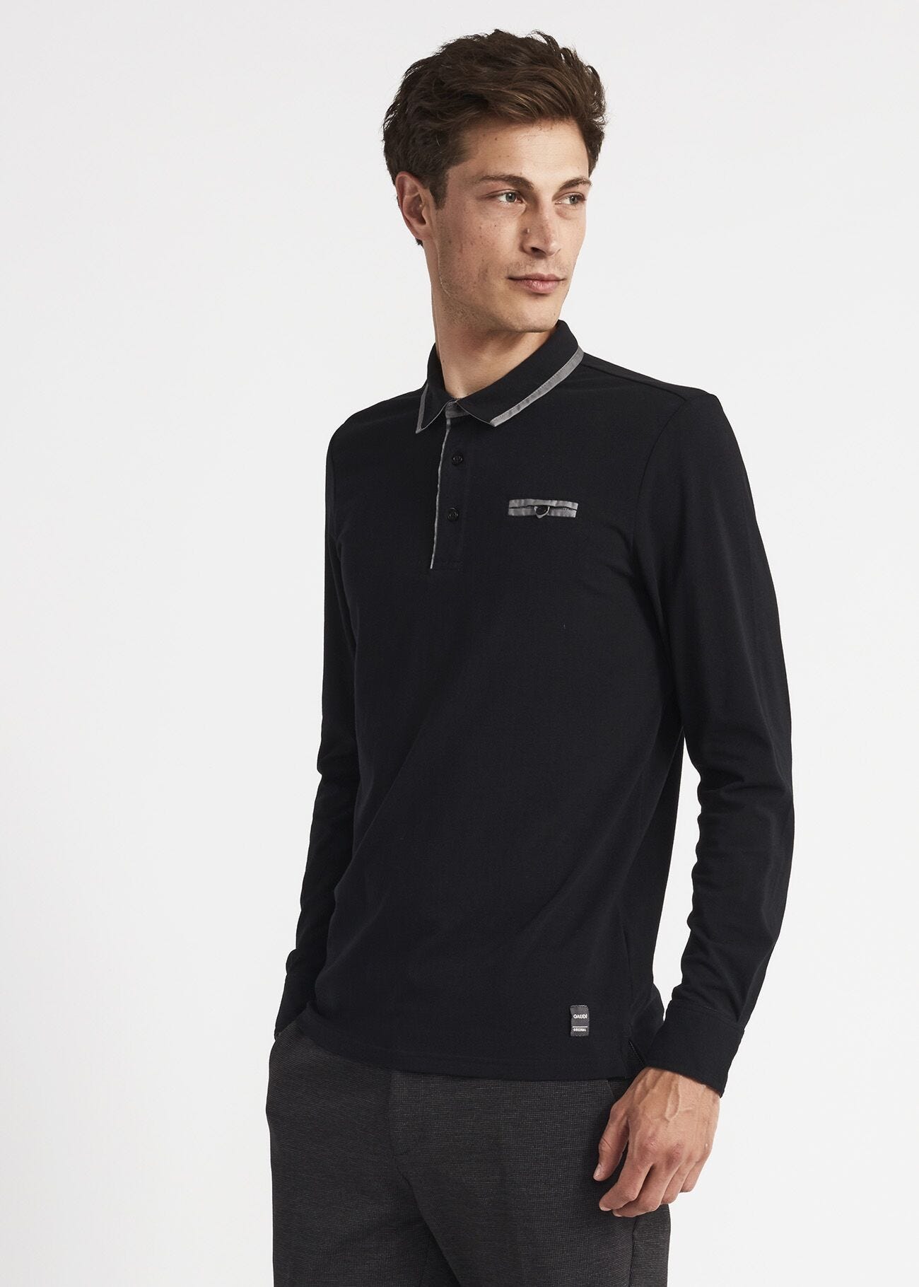 Polo T-shirt with contrasting trim
