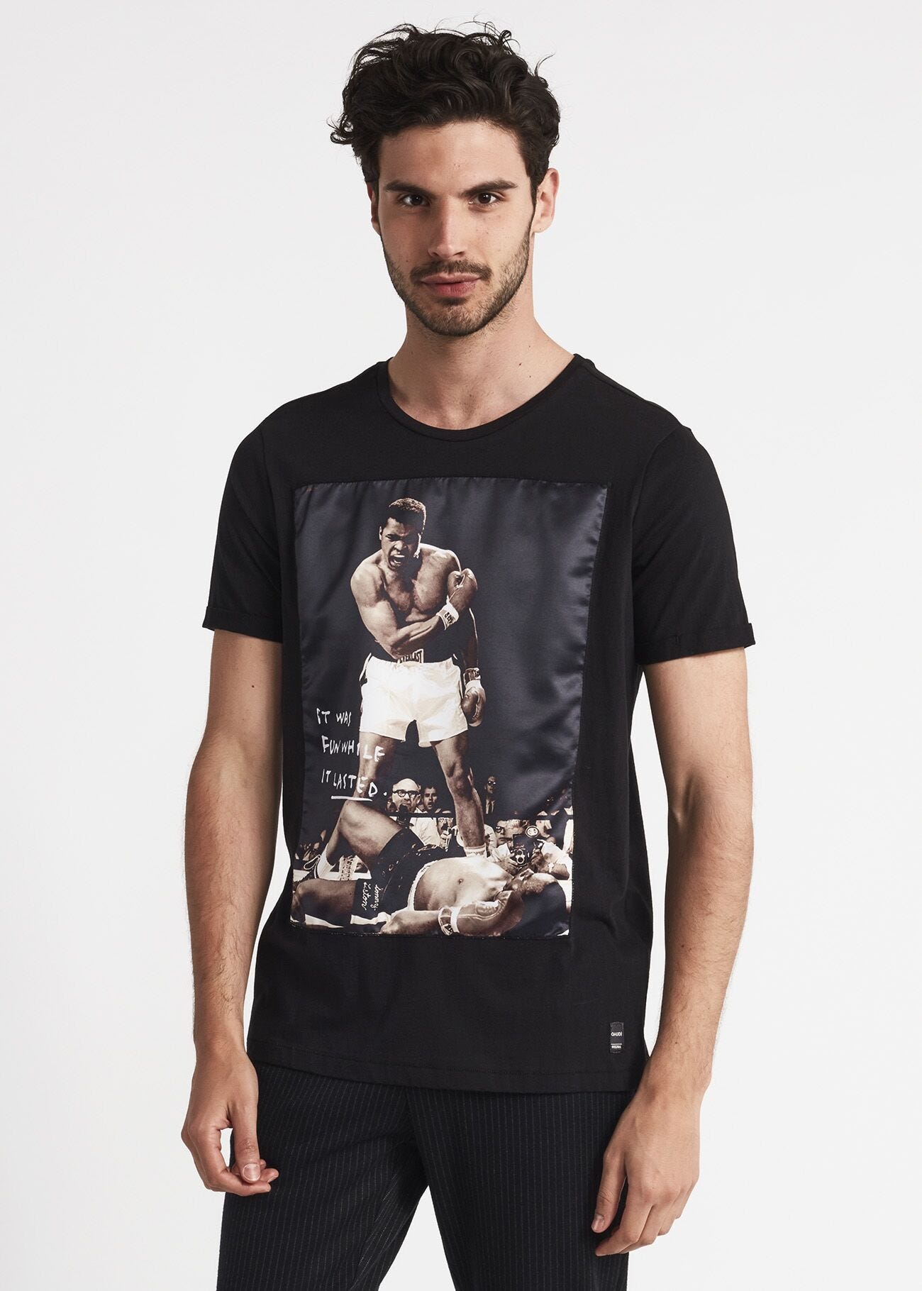 T-shirt with printed patch