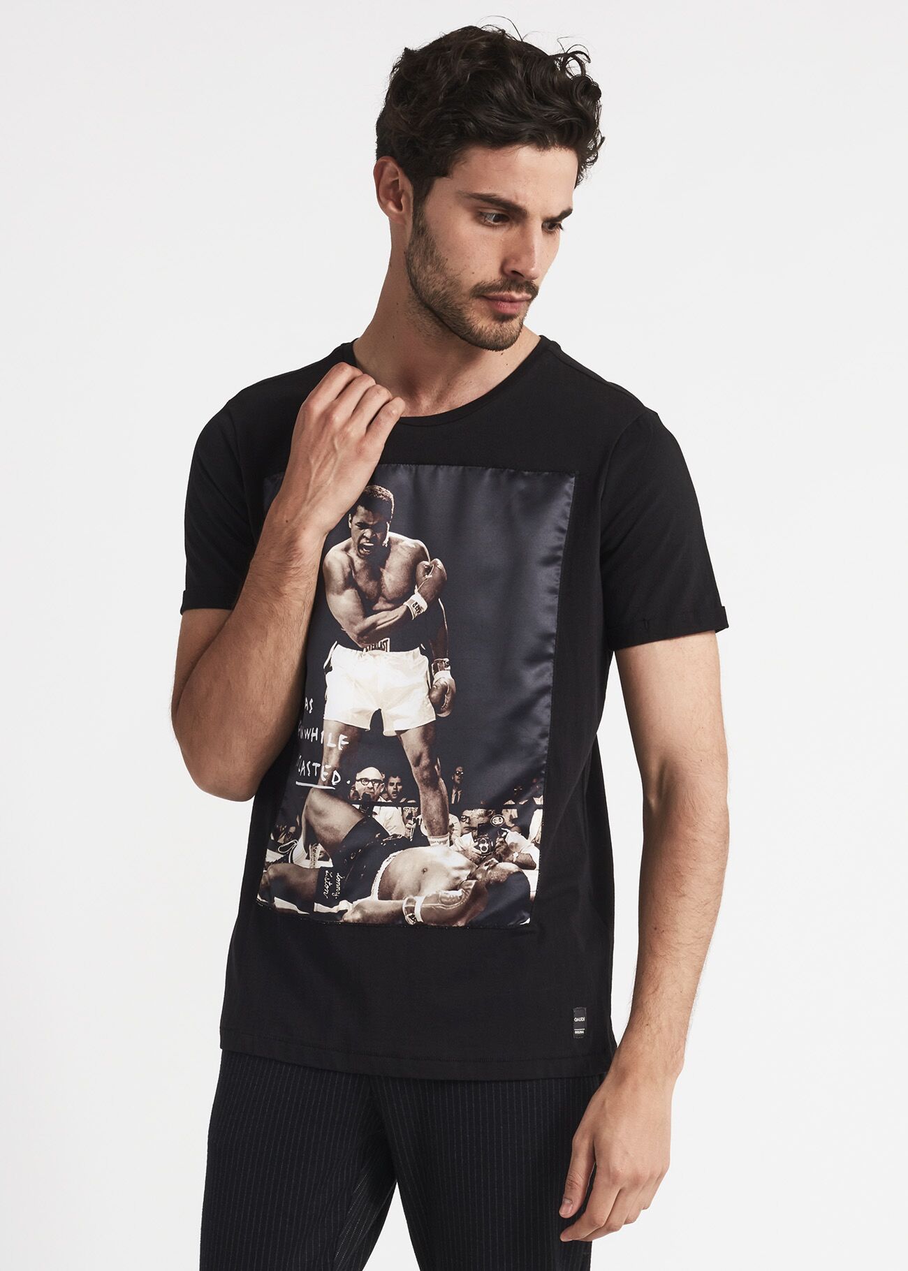 T-shirt with printed patch
