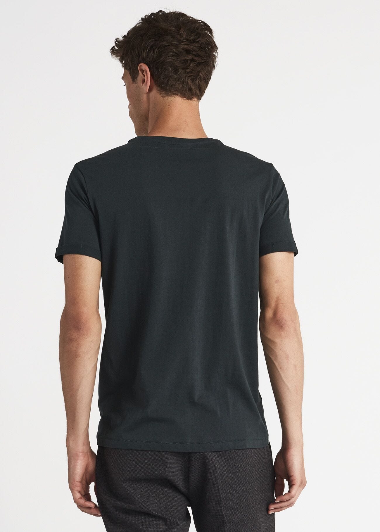 Crew neck T-shirt with short sleeves
