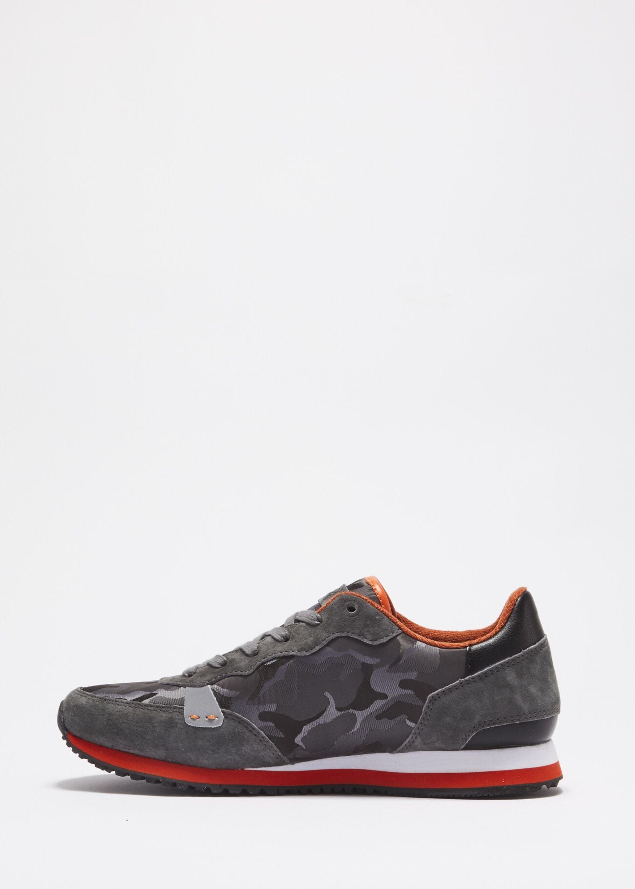 Suede leather trainers