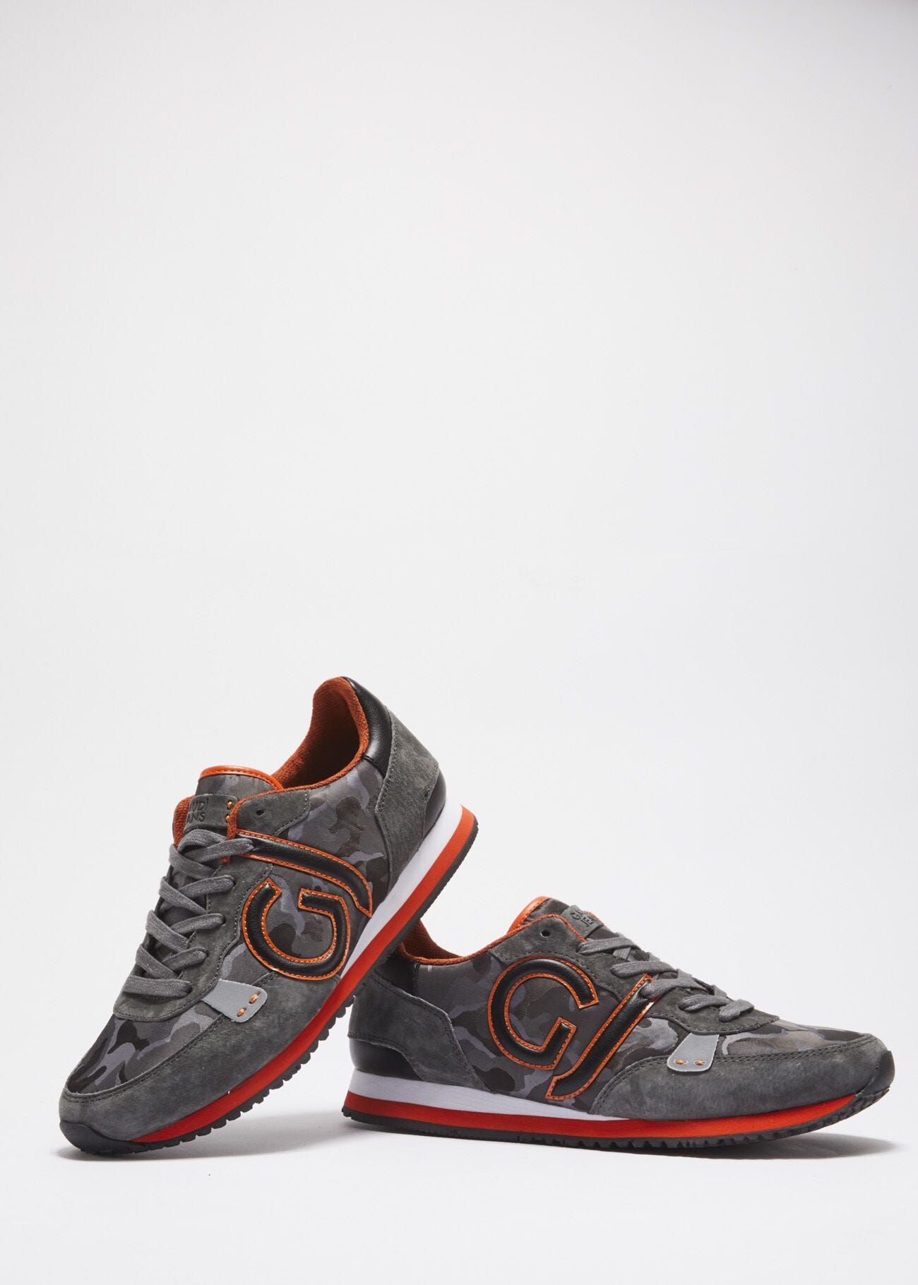 Suede leather trainers