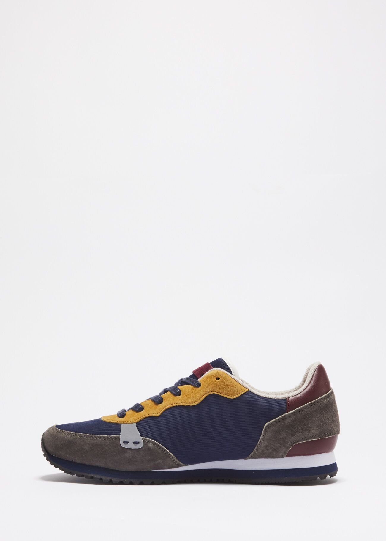Suede leather trainers