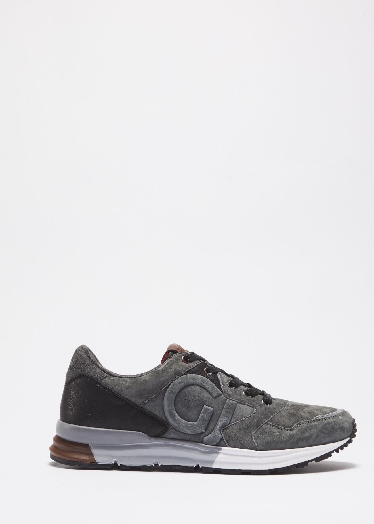 Suede leather trainers