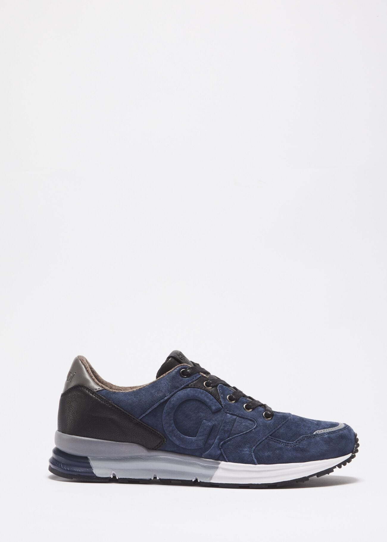 Suede leather trainers
