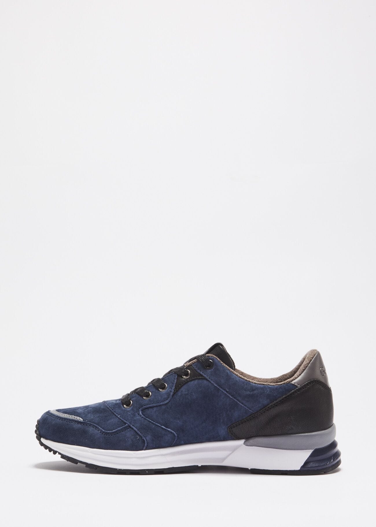 Suede leather trainers
