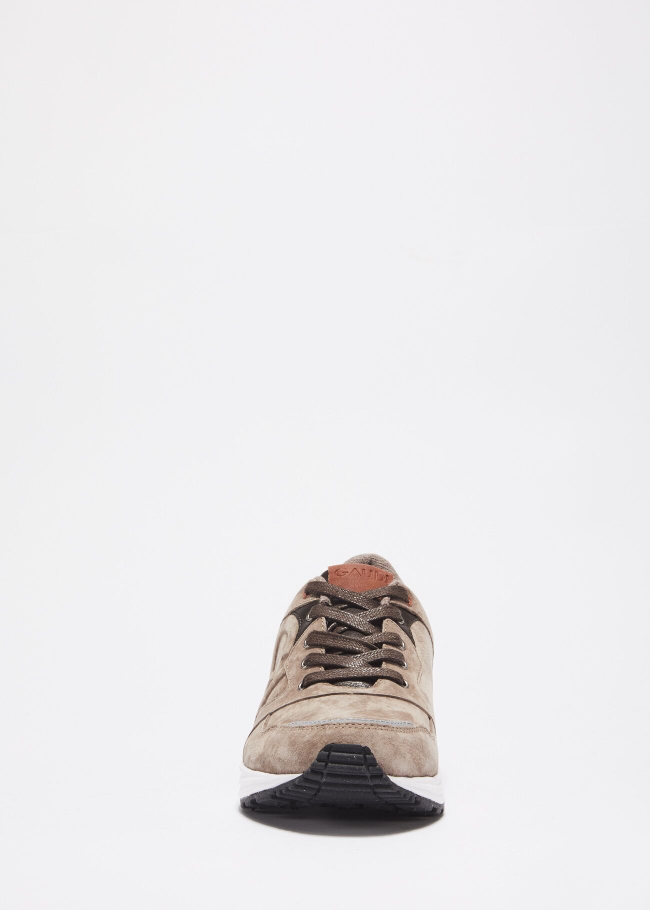 Suede leather trainers