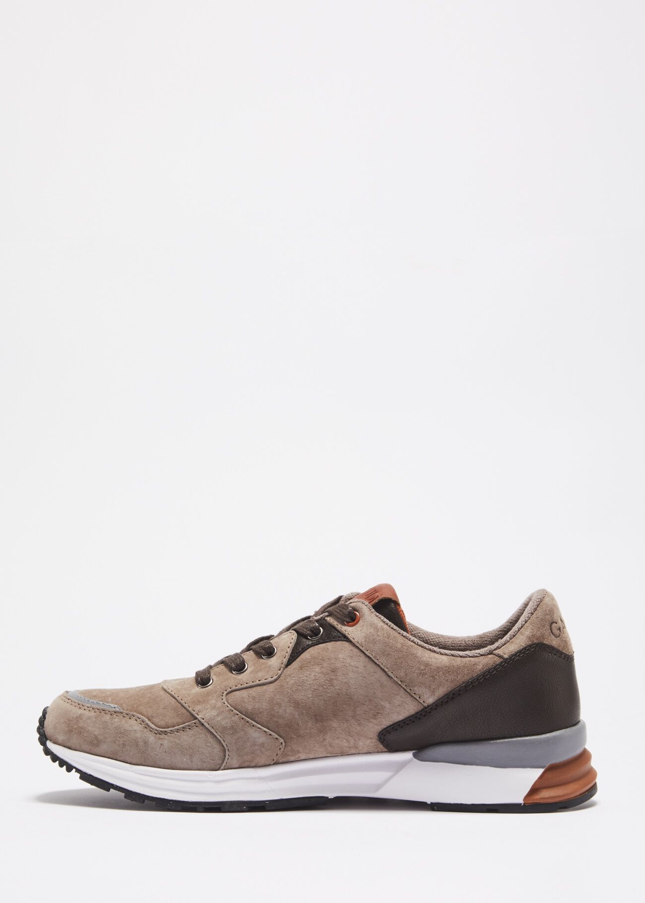 Suede leather trainers