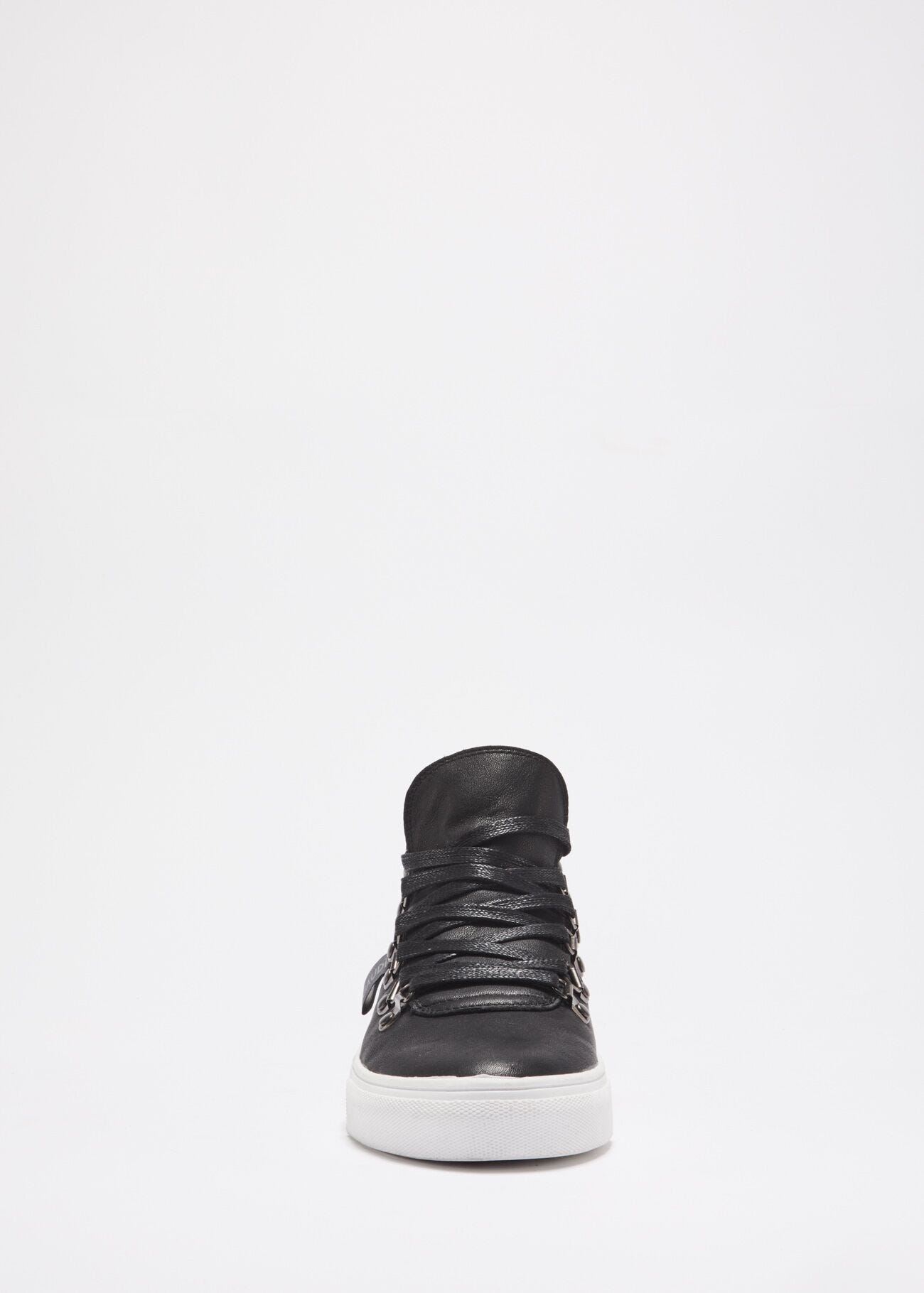 Smooth leather trainers