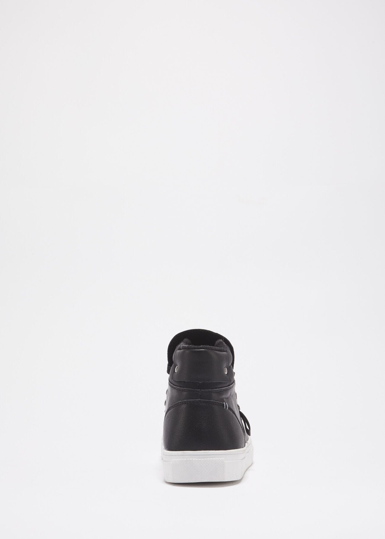 Smooth leather trainers