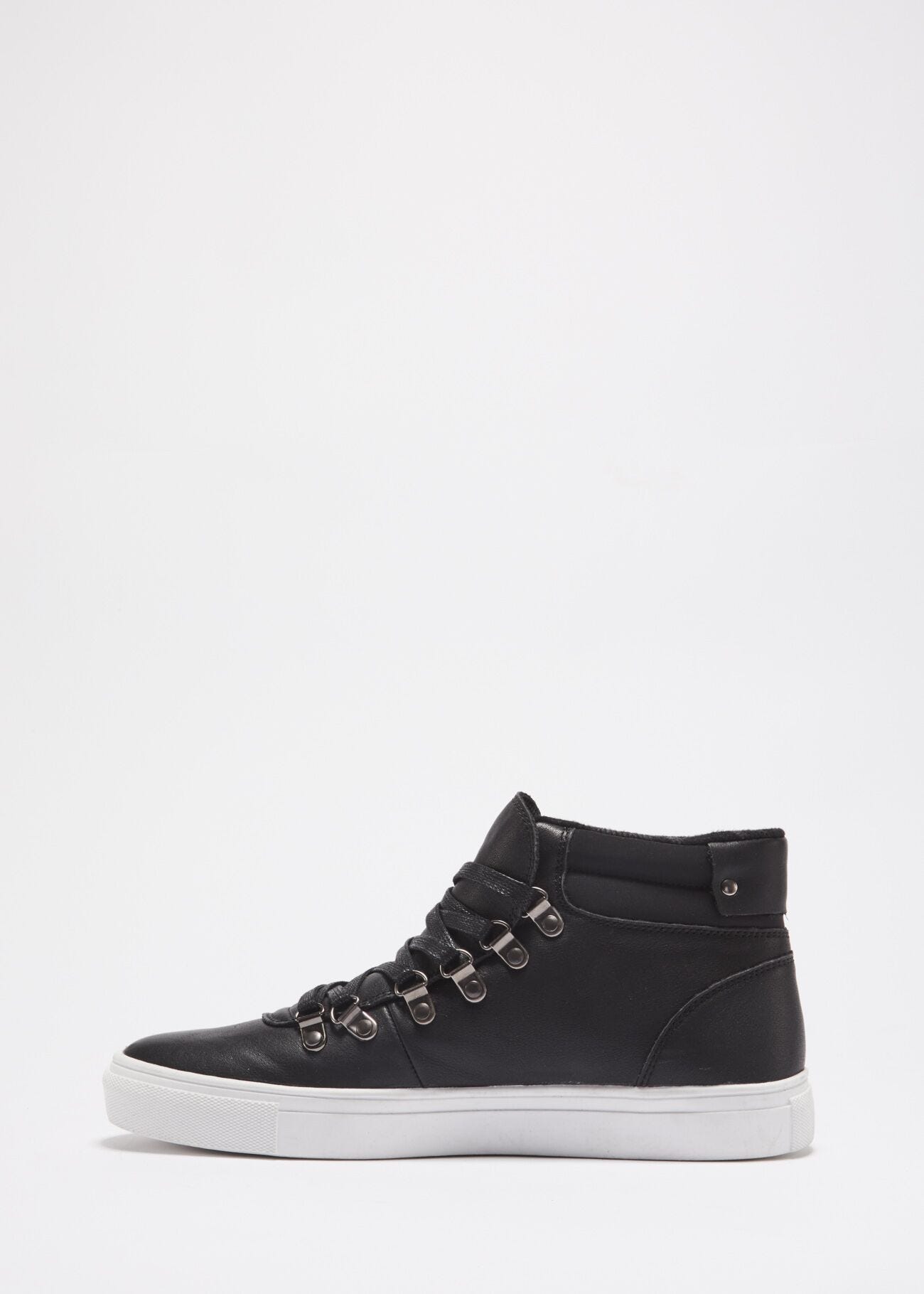Smooth leather trainers