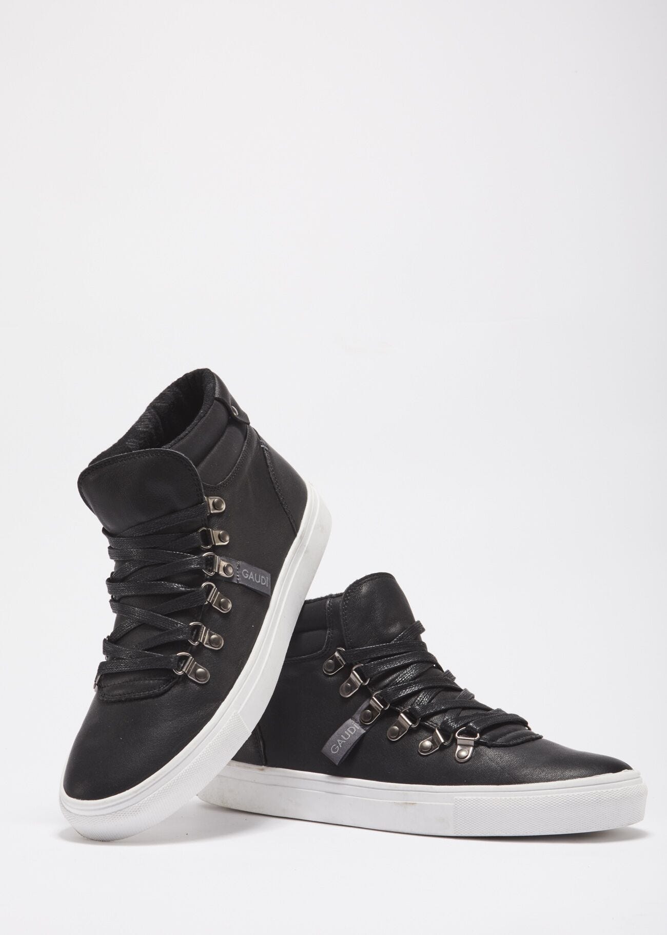 Smooth leather trainers