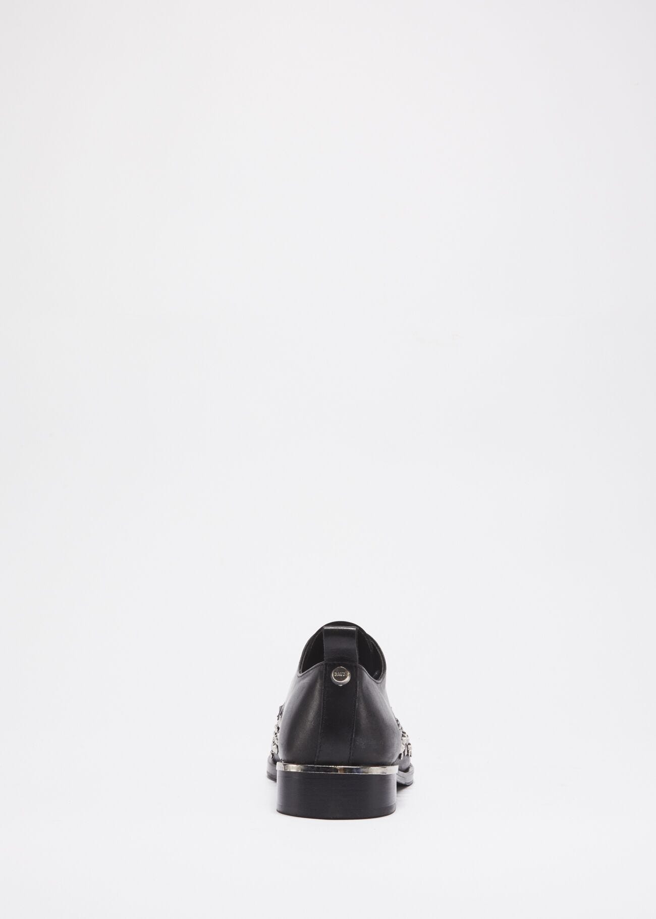 Lace-up derby with stud embellishment