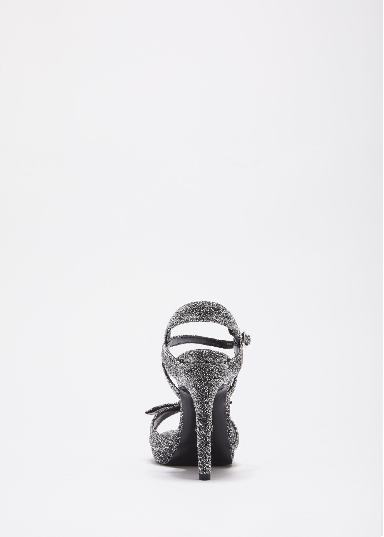 Lurex sandal with bow