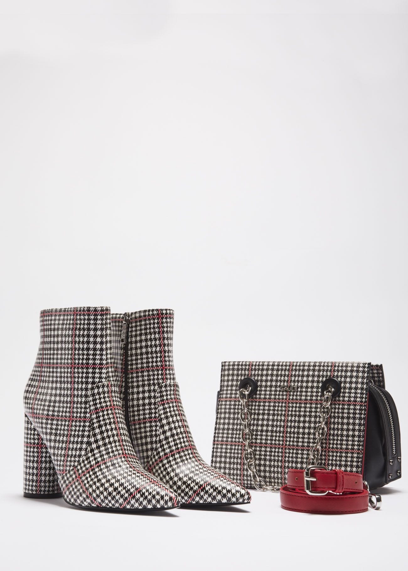 Faux leather low boot