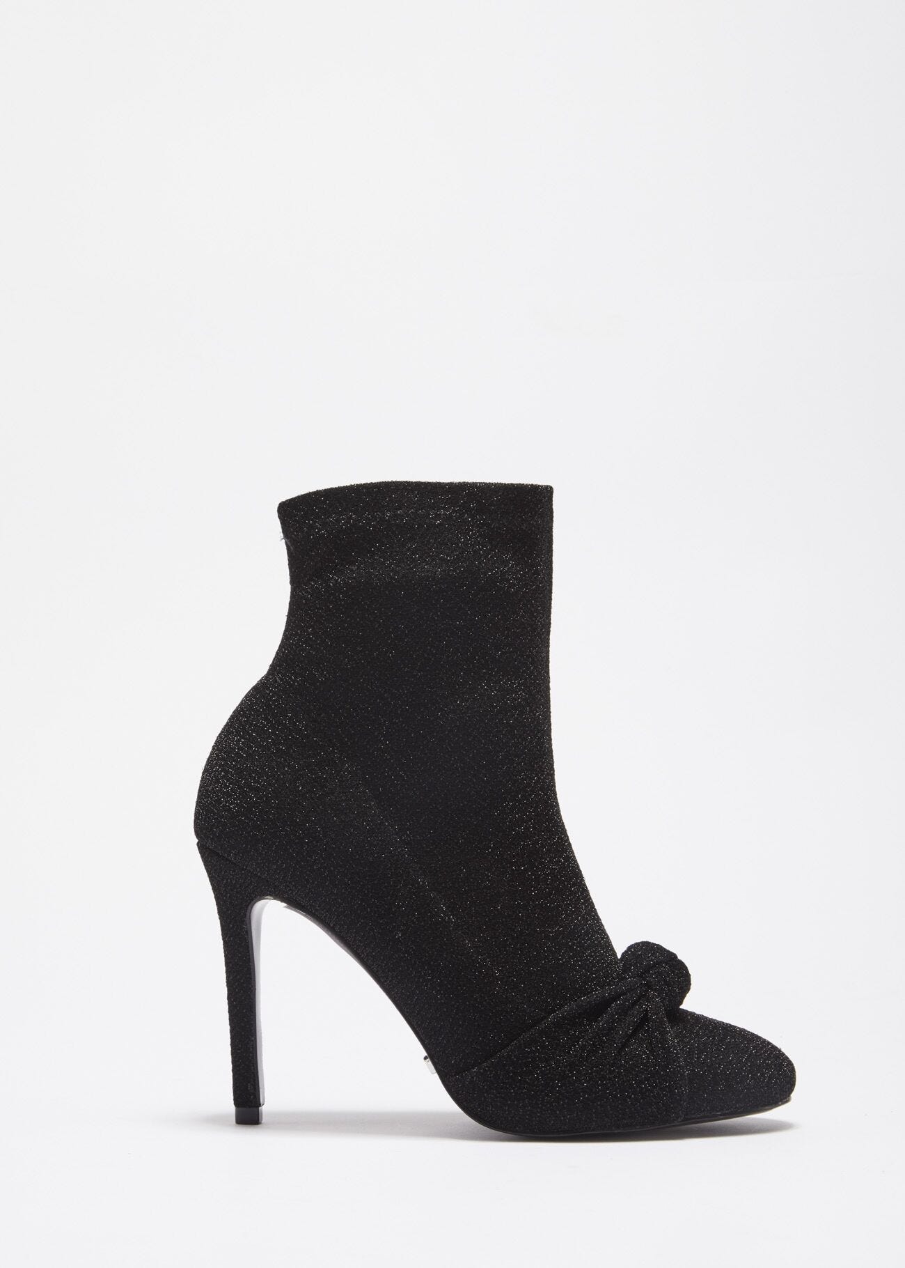 Low boot in lurex with decorative knot