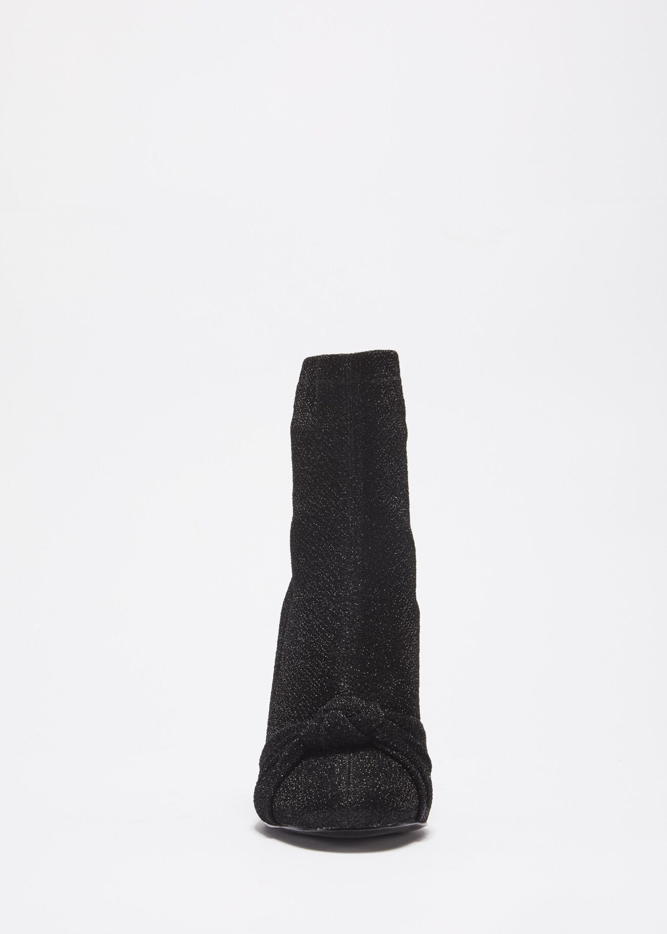 Low boot in lurex with decorative knot